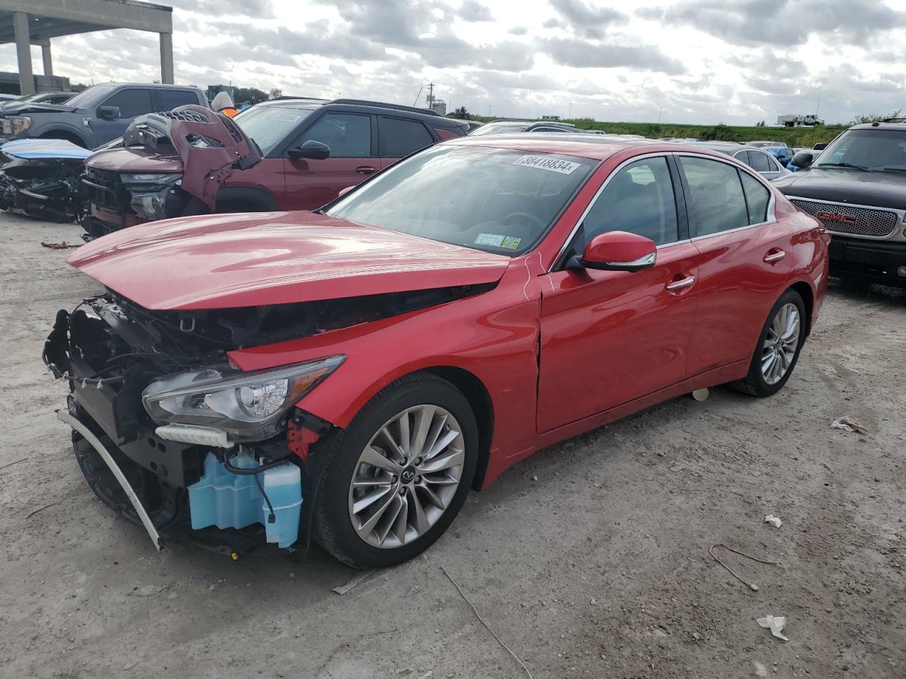 infiniti q50 2021 jn1ev7br7mm751013