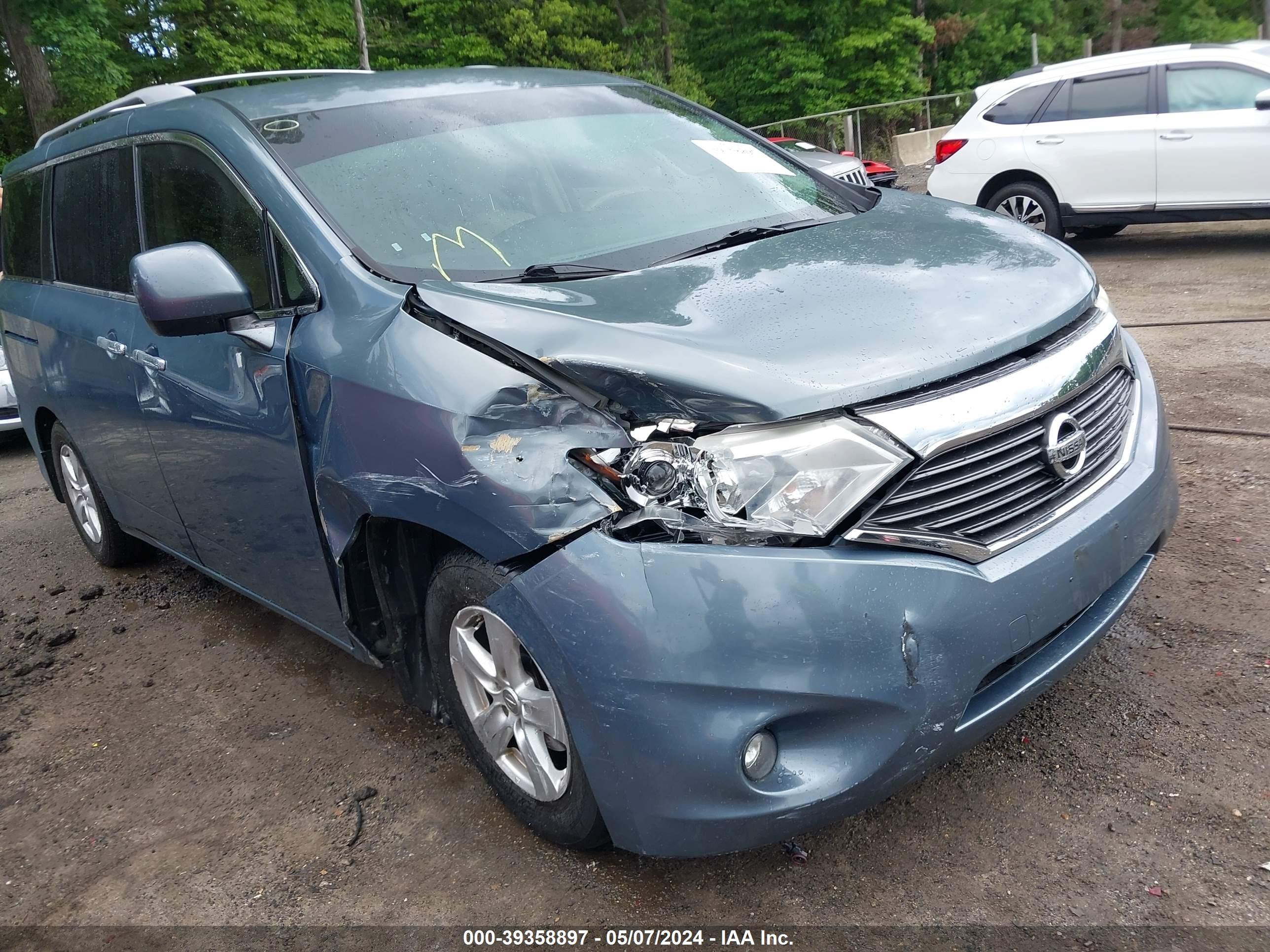 nissan quest 2012 jn8ae2kp0c9050932