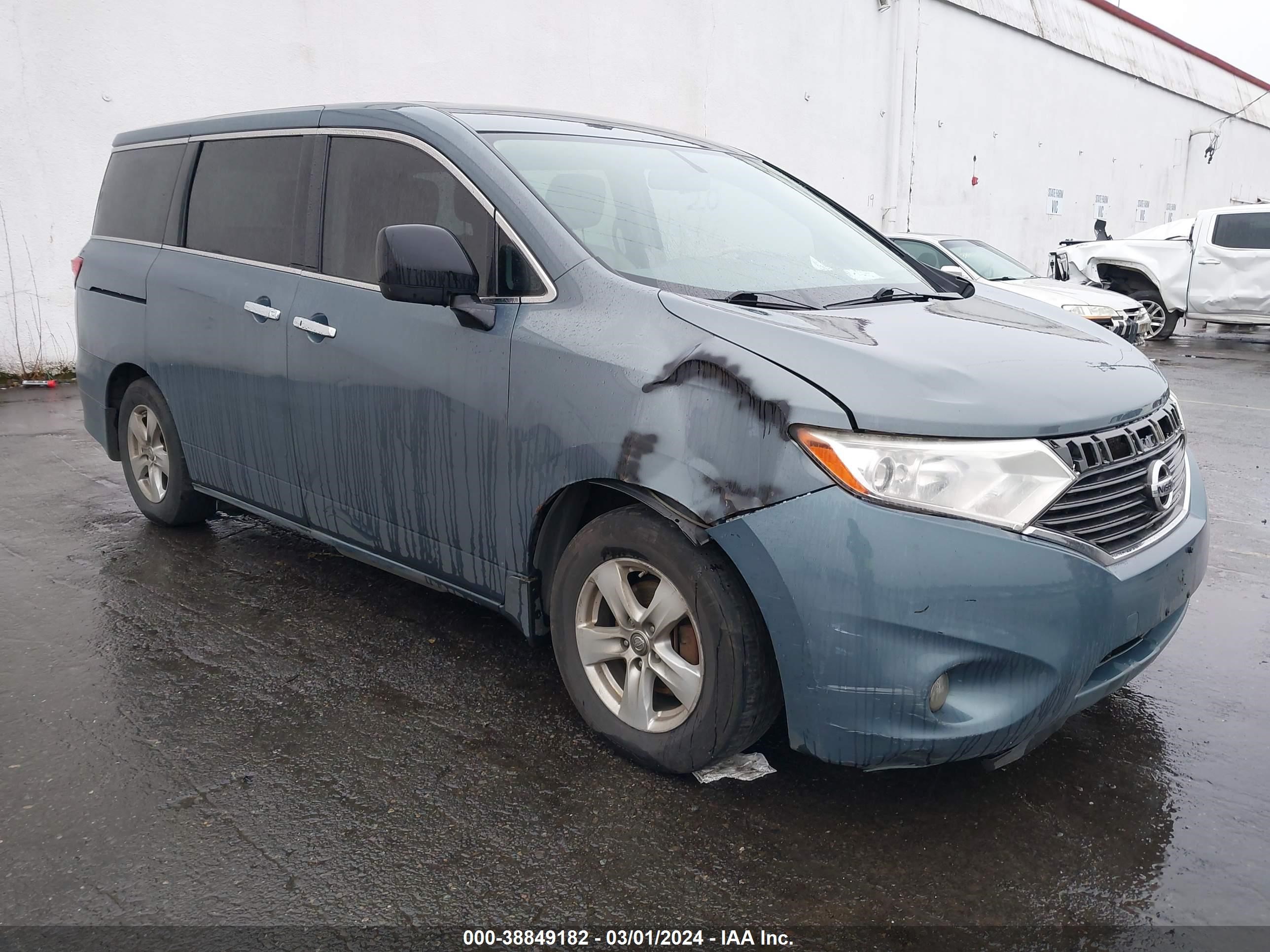 nissan quest 2012 jn8ae2kp3c9050164