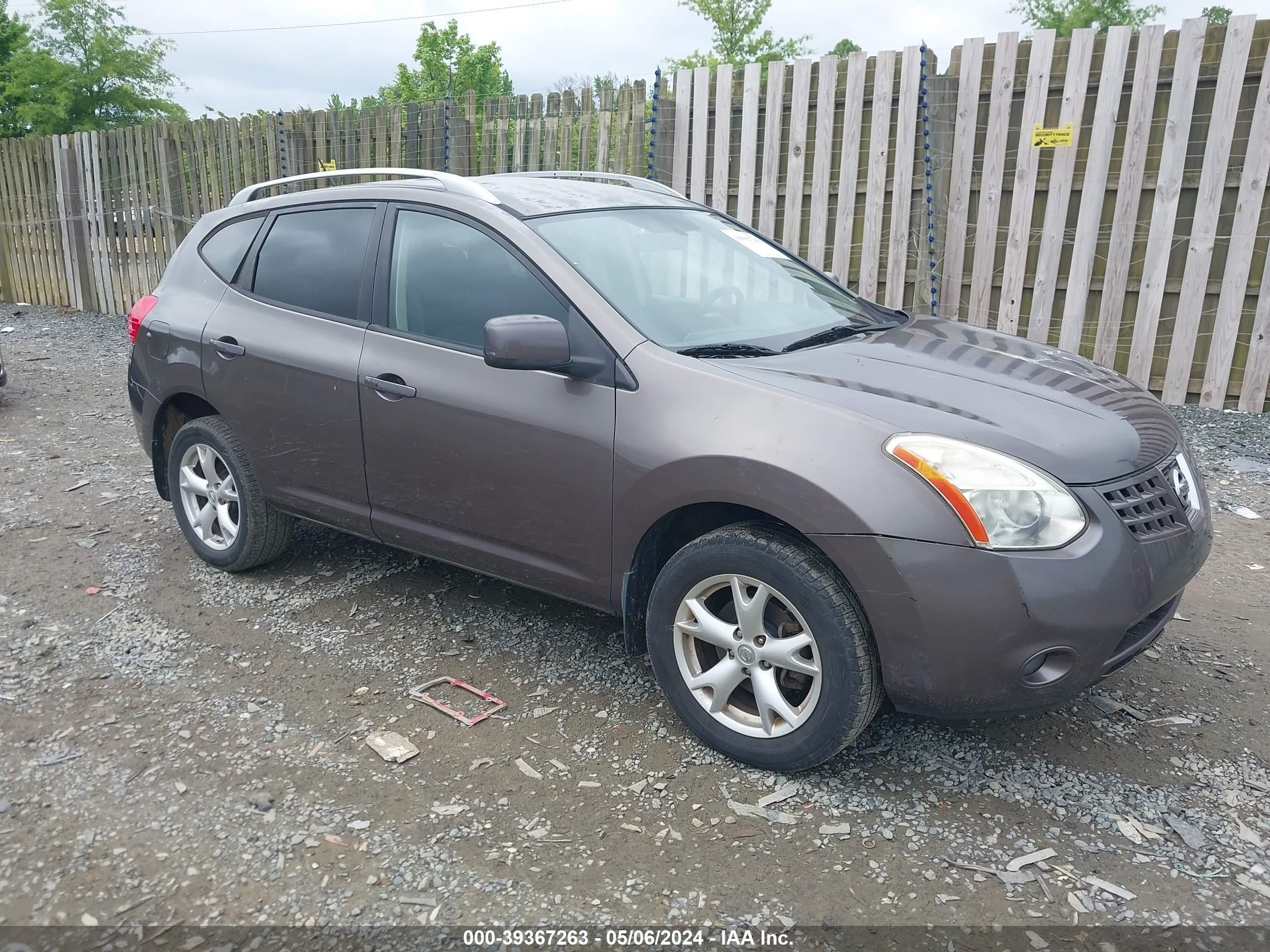 nissan rogue 2009 jn8as58t09w060949