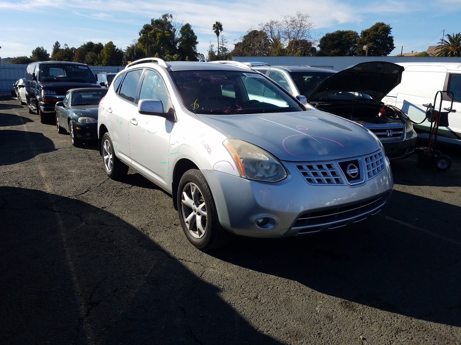 nissan rogue s 2008 jn8as58t18w300833