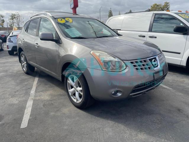 nissan rogue s 2009 jn8as58t29w042646