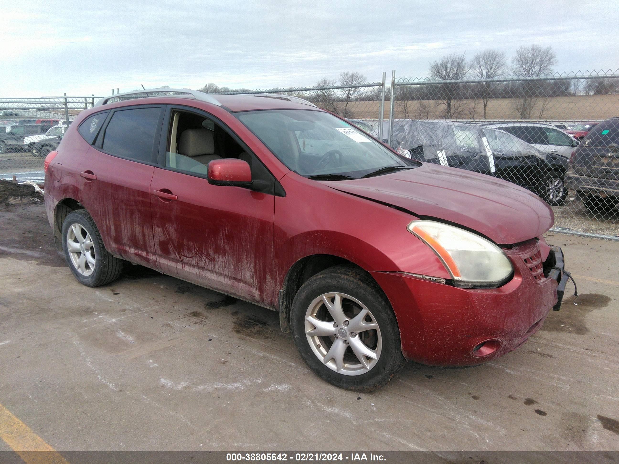 nissan rogue 2009 jn8as58t59w056069