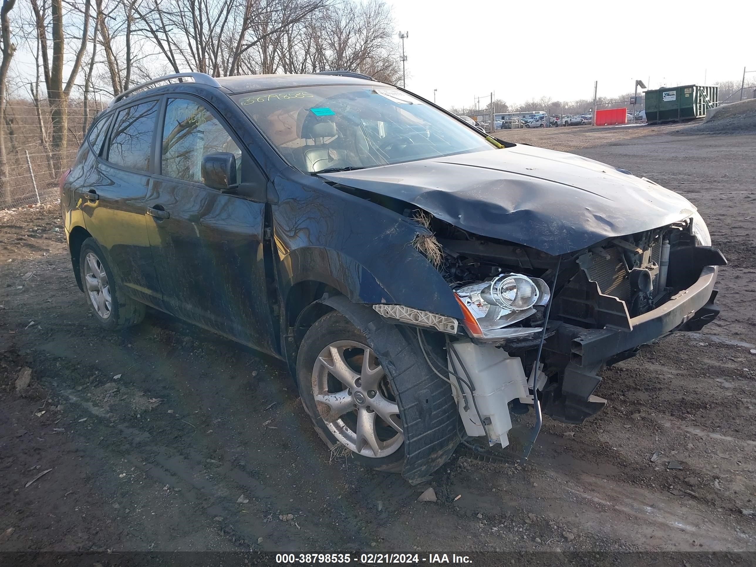 nissan rogue 2009 jn8as58v09w172880