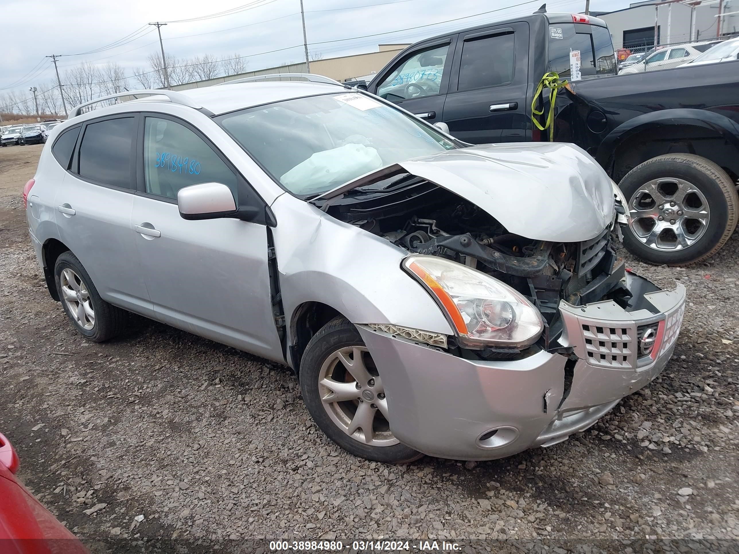 nissan rogue 2009 jn8as58v19w449939