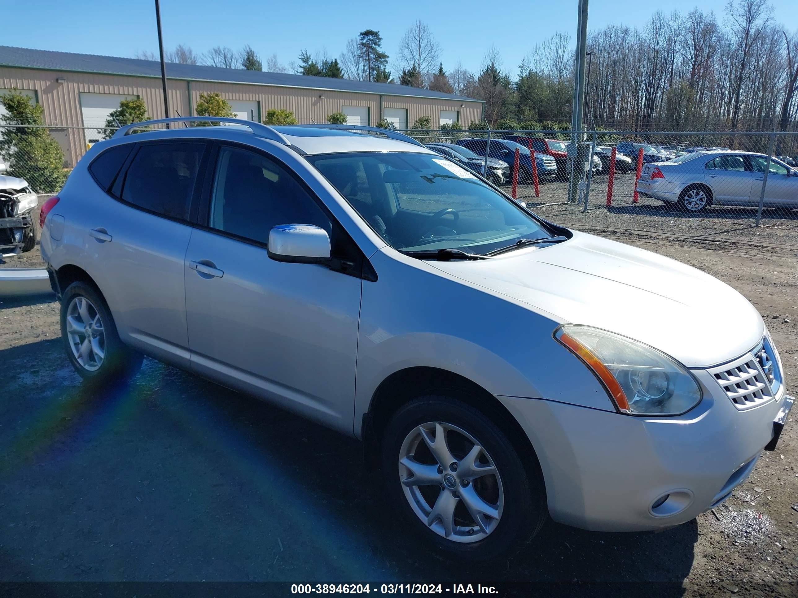 nissan rogue 2009 jn8as58v69w186878