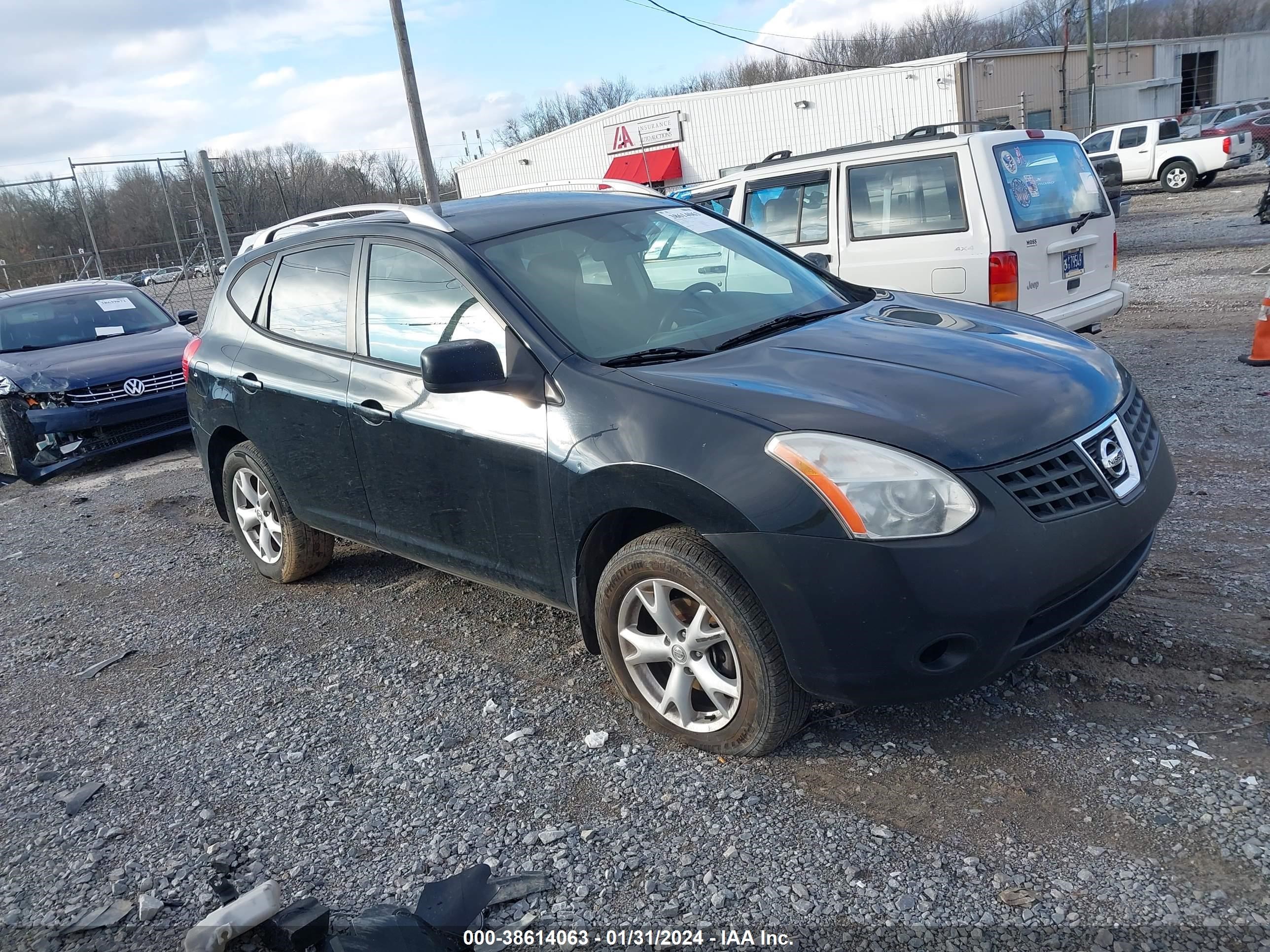 nissan rogue 2009 jn8as58v89w168897