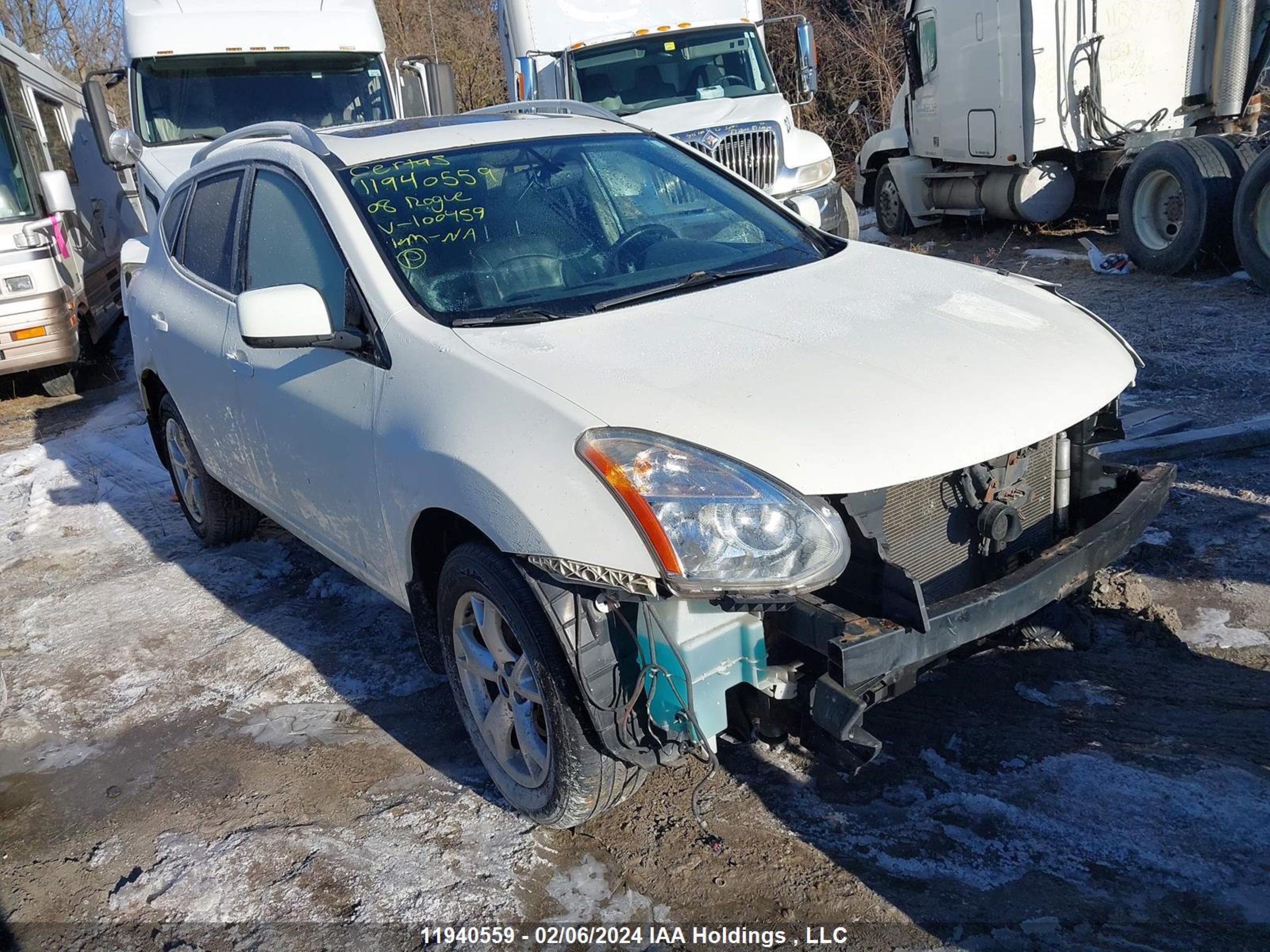 nissan rogue 2008 jn8as58v98w100459