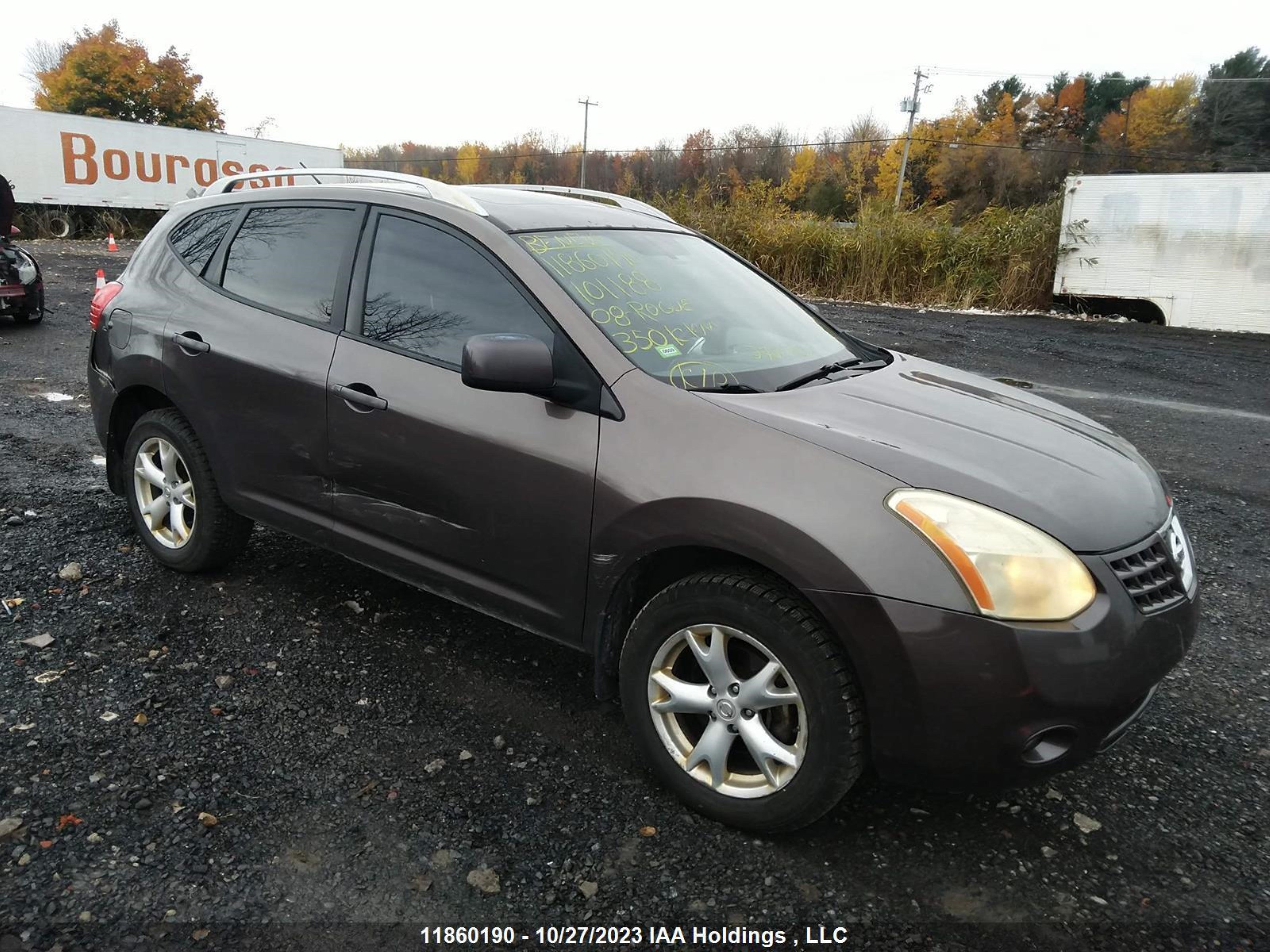 nissan rogue 2008 jn8as58v98w101188