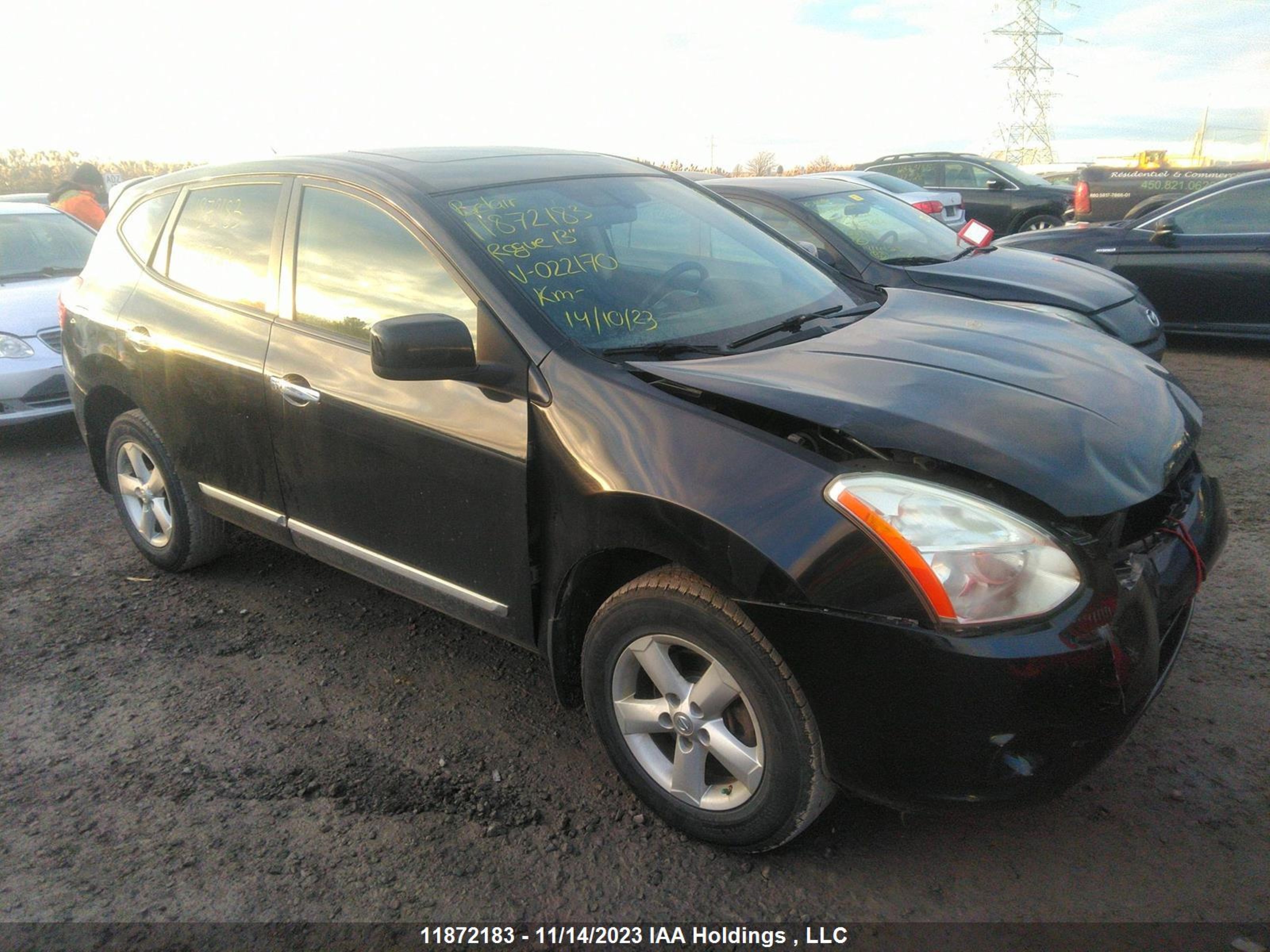 nissan rogue 2013 jn8as5mt2dw022170