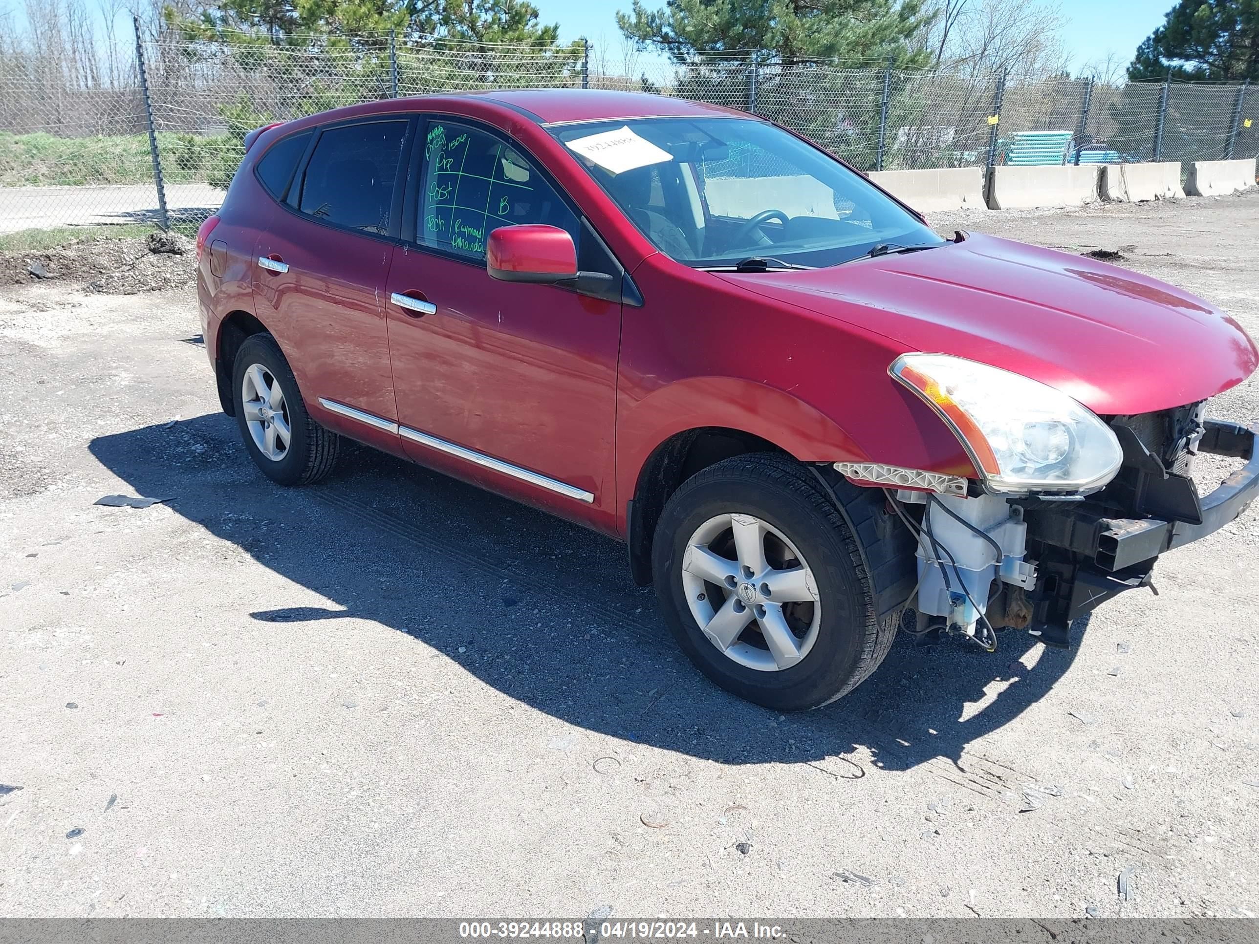 nissan rogue 2013 jn8as5mv7dw629943