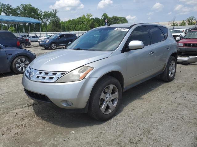 nissan murano 2004 jn8az08t24w209546