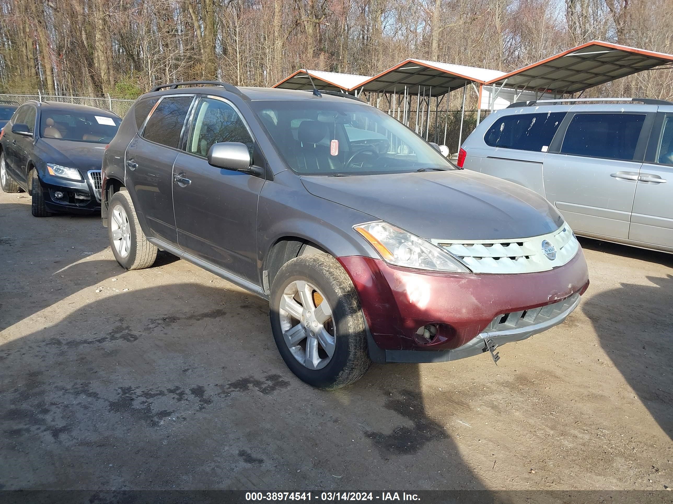 nissan murano 2006 jn8az08t26w400841