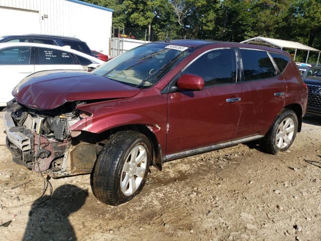 nissan murano sl 2007 jn8az08t27w509706