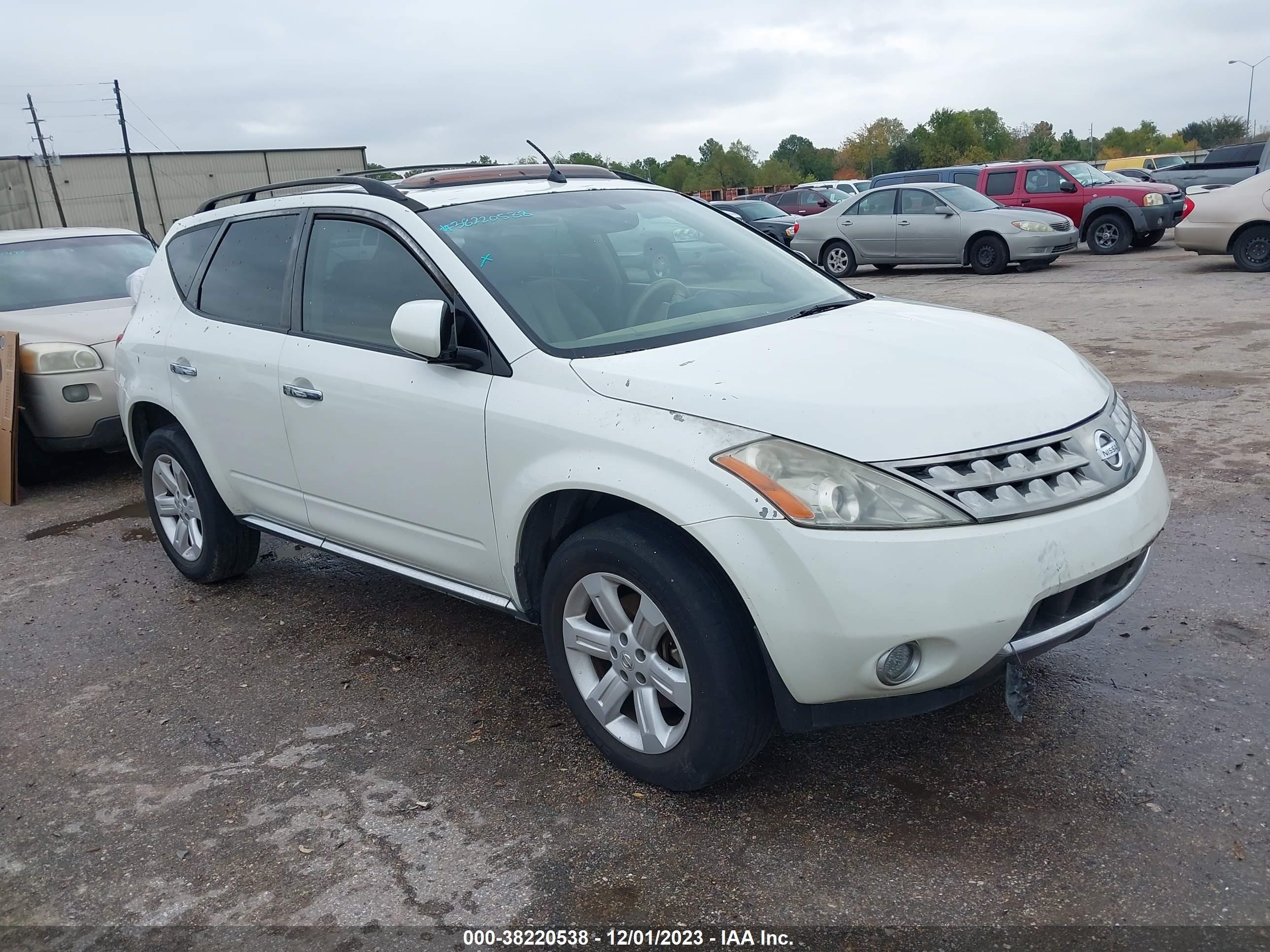 nissan murano 2007 jn8az08t37w515367