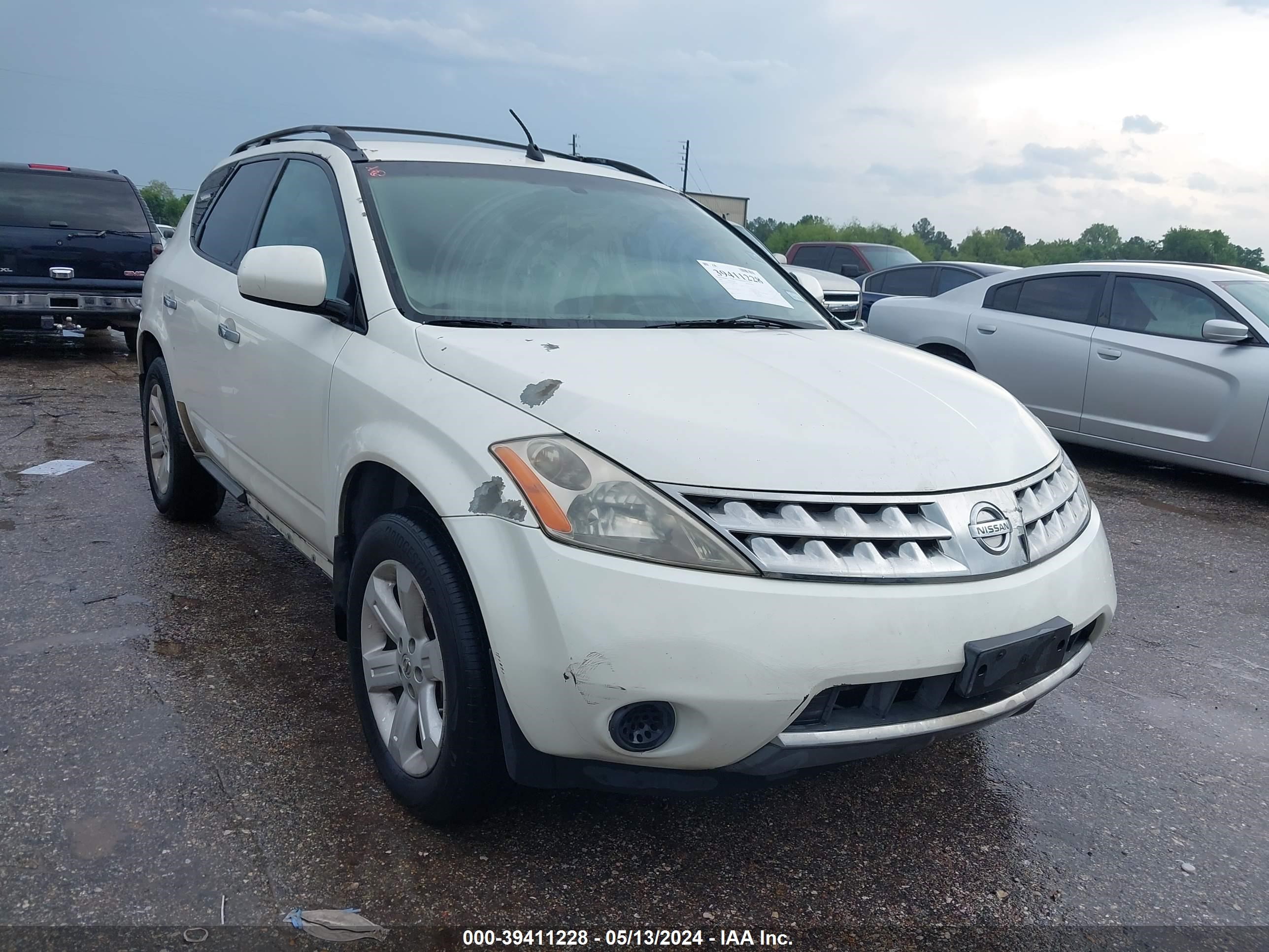 nissan murano 2006 jn8az08t46w407161