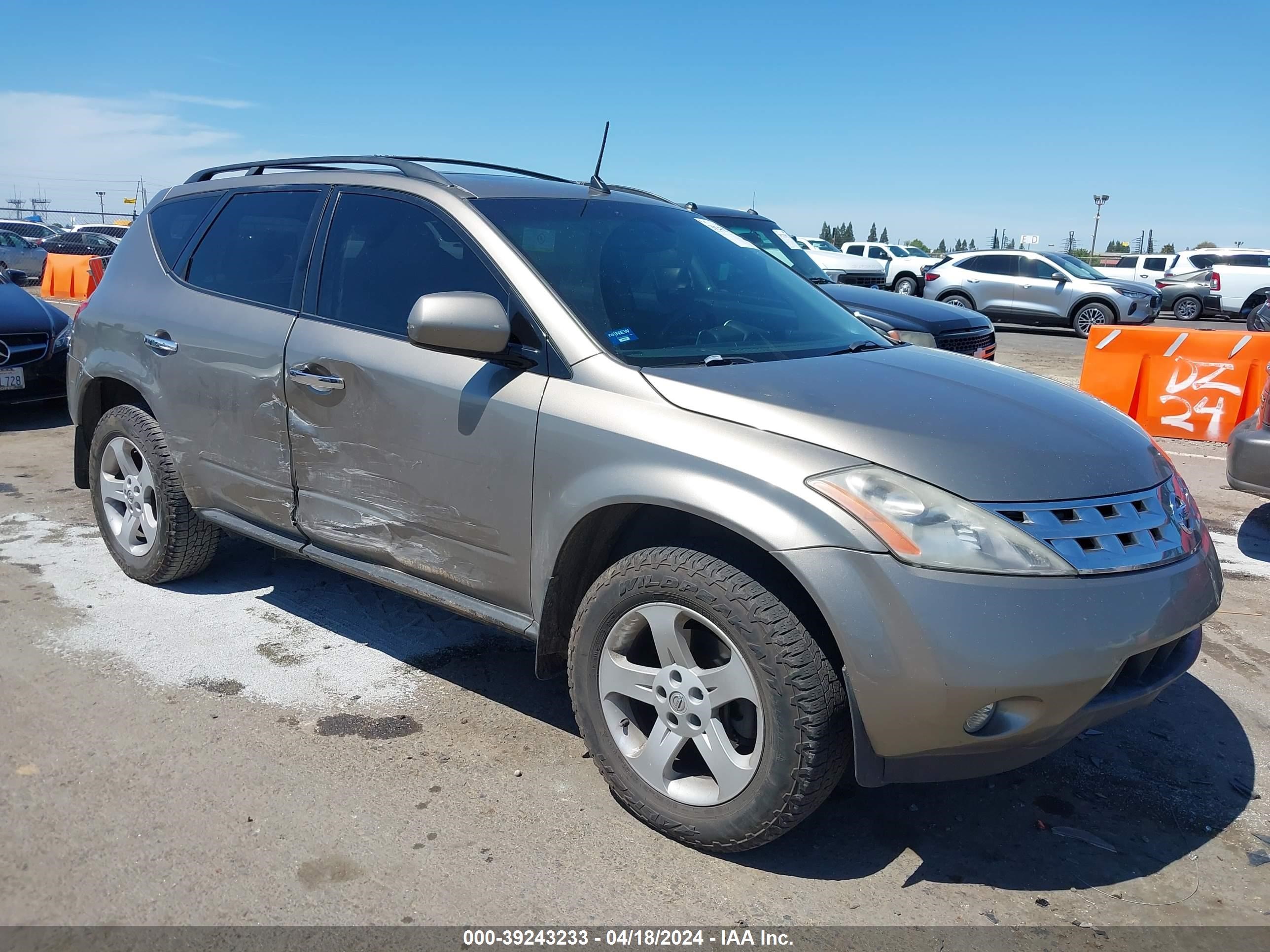 nissan murano 2004 jn8az08t54w224896