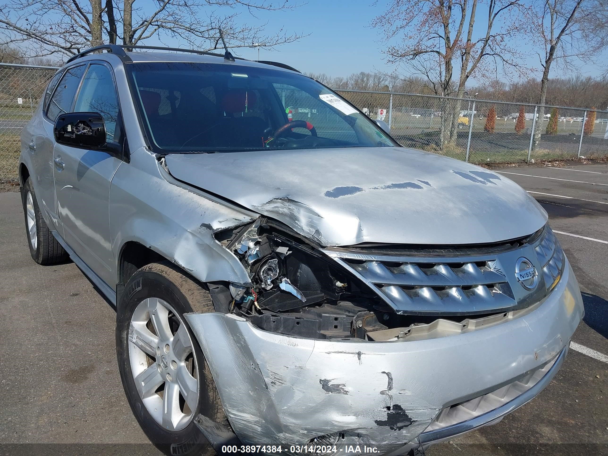 nissan murano 2006 jn8az08t56w426978