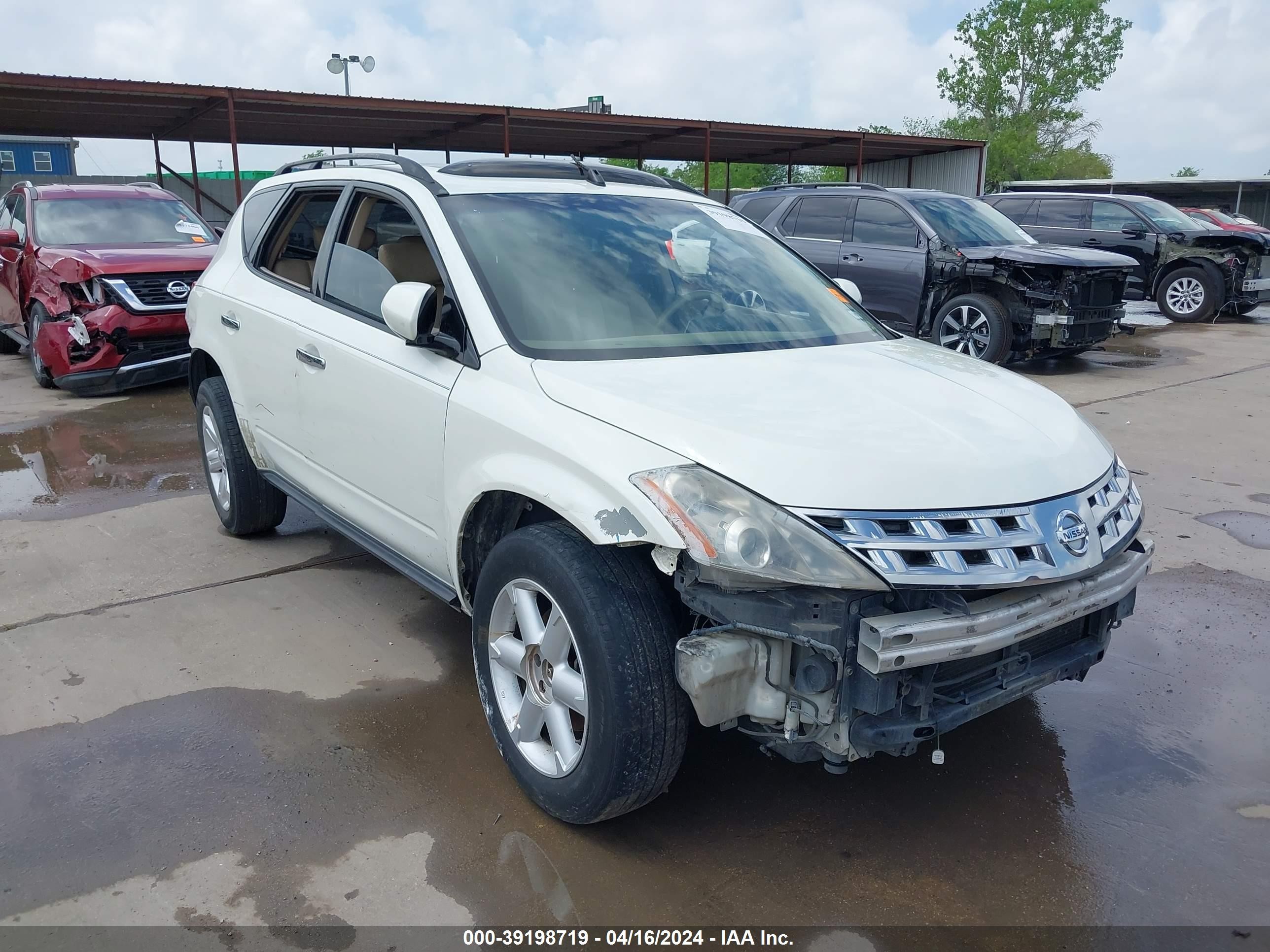 nissan murano 2004 jn8az08t64w203720