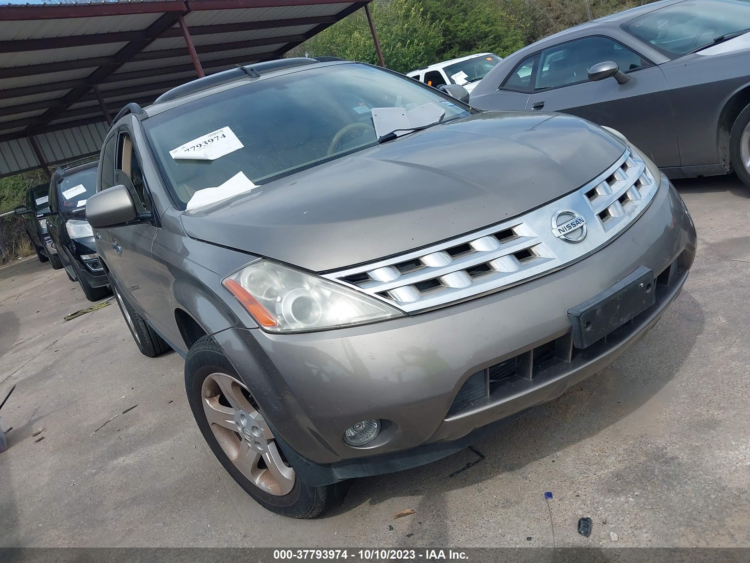 nissan murano 2004 jn8az08t74w207159