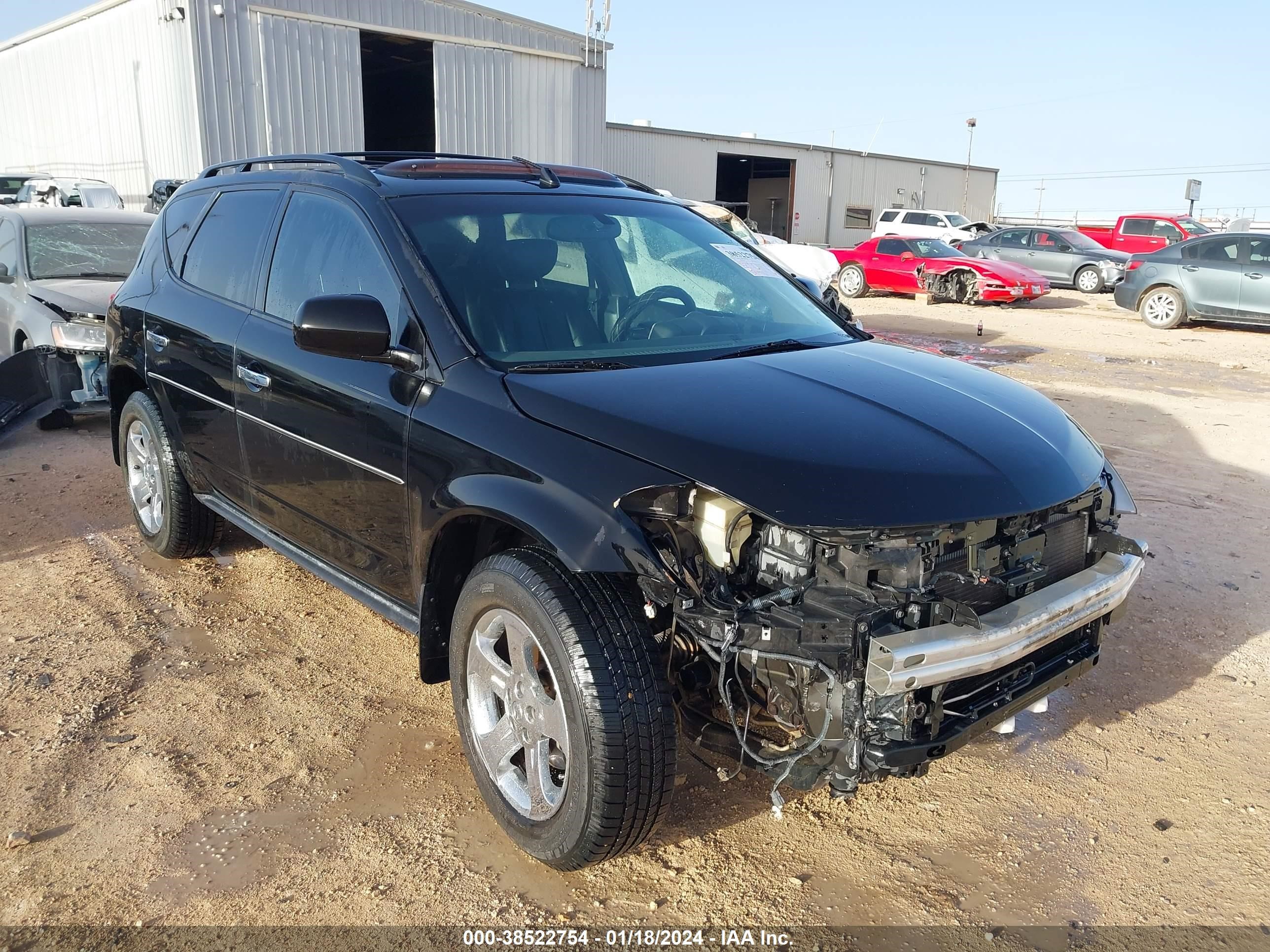 nissan murano 2005 jn8az08t75w317596