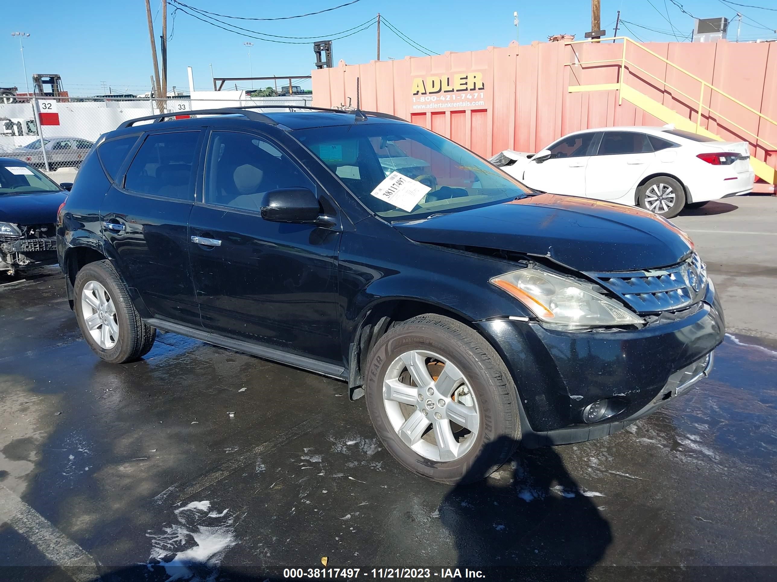 nissan murano 2006 jn8az08t76w423094