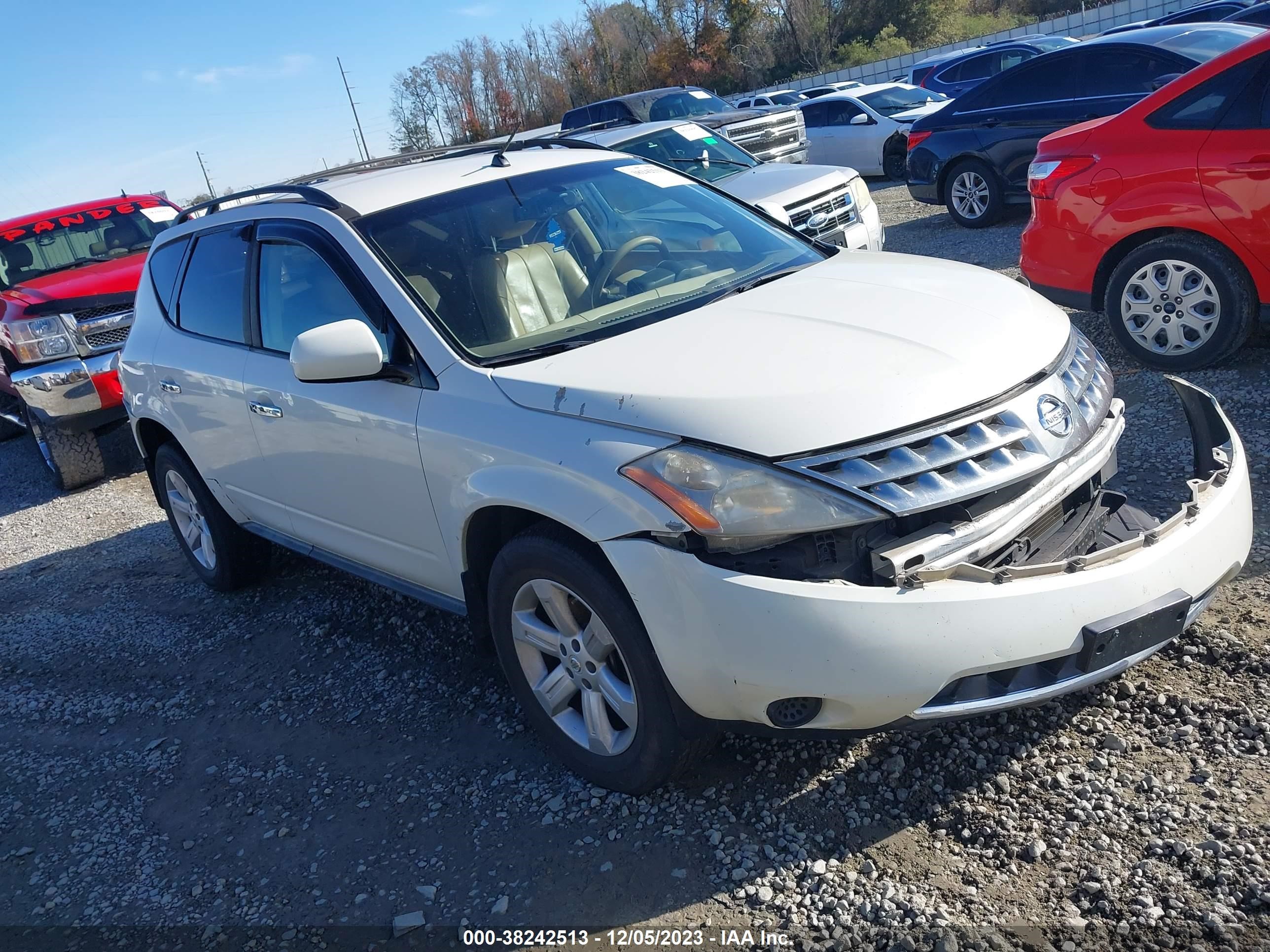 nissan murano 2007 jn8az08t97w507662