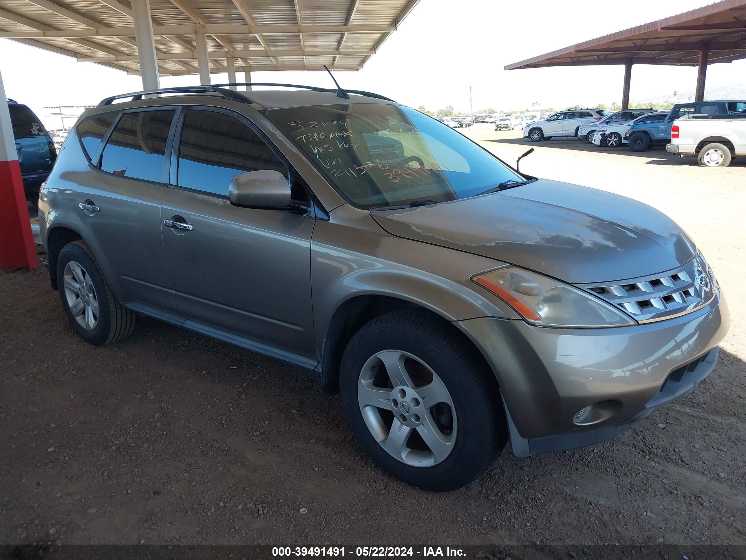 nissan murano 2004 jn8az08tx4w211576