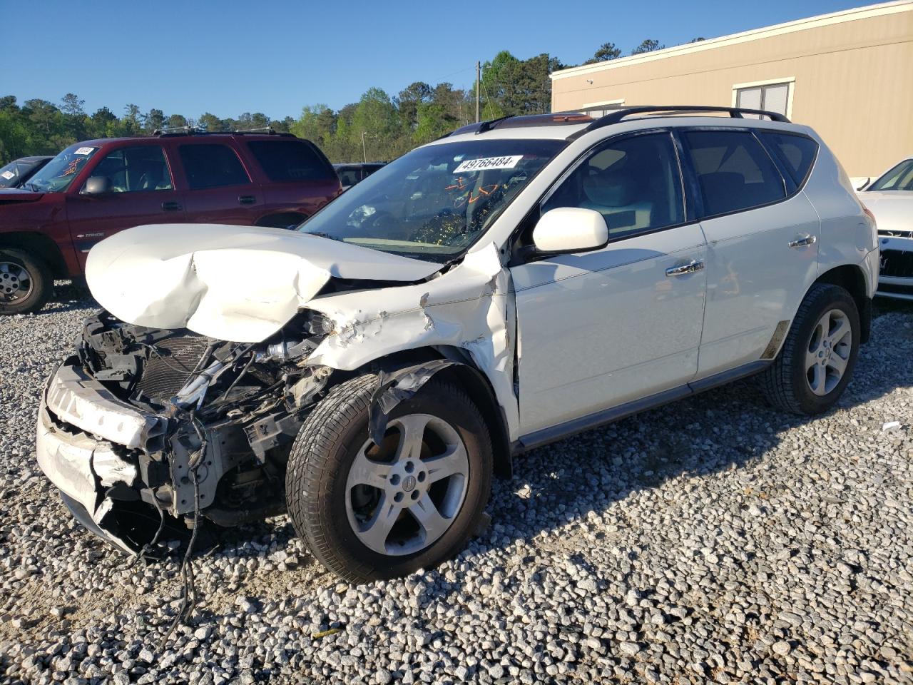 nissan murano 2005 jn8az08tx5w324168