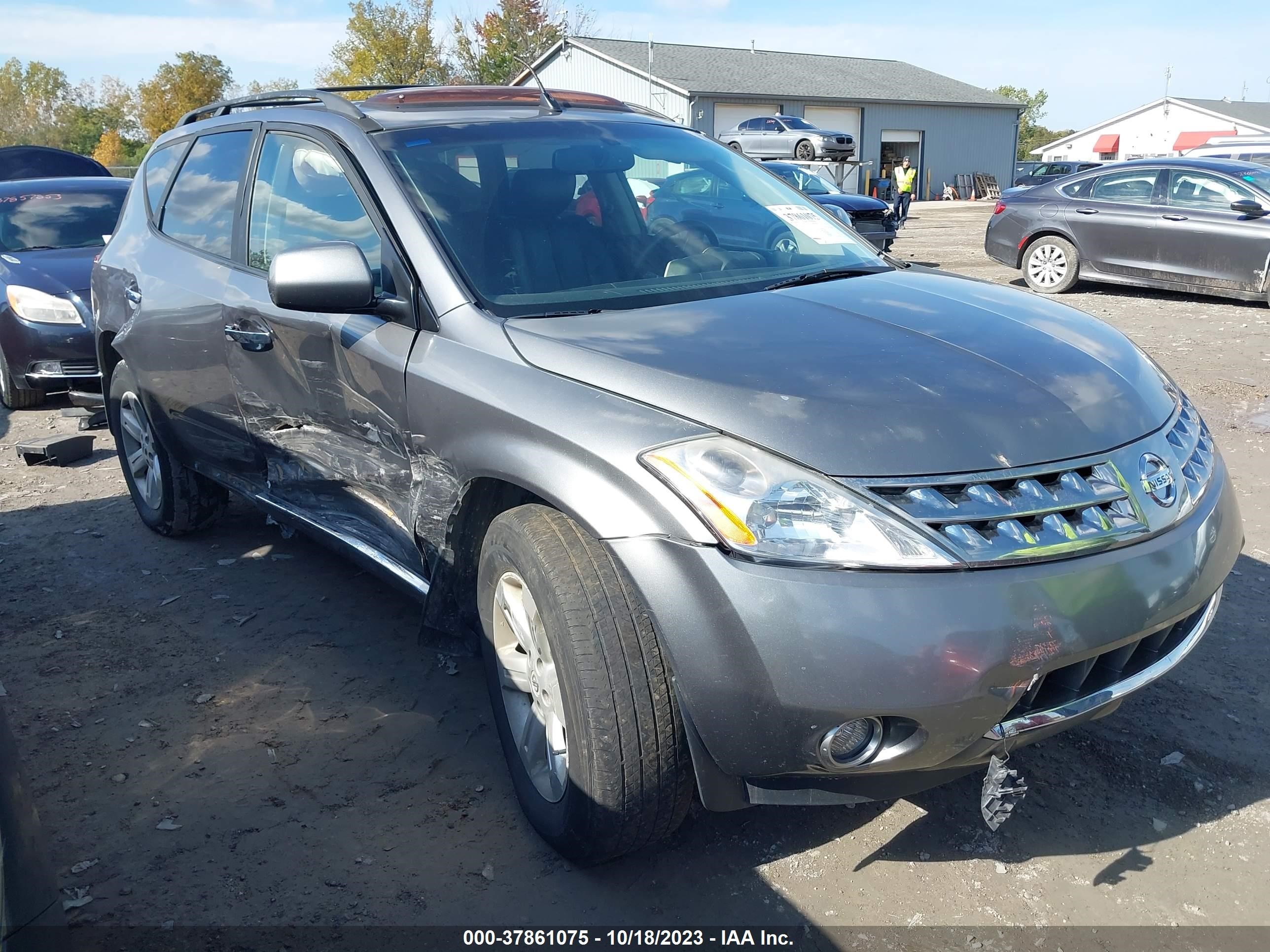 nissan murano 2006 jn8az08tx6w416480