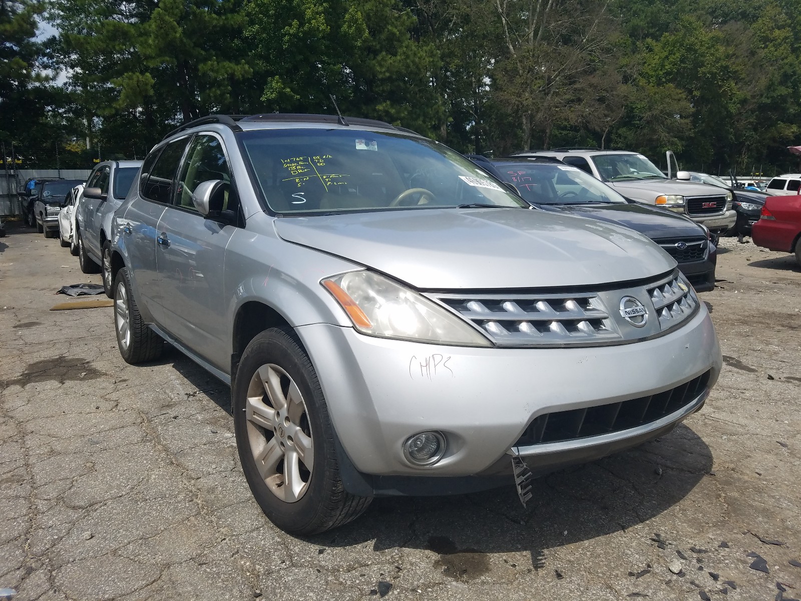 nissan murano sl 2006 jn8az08tx6w430184