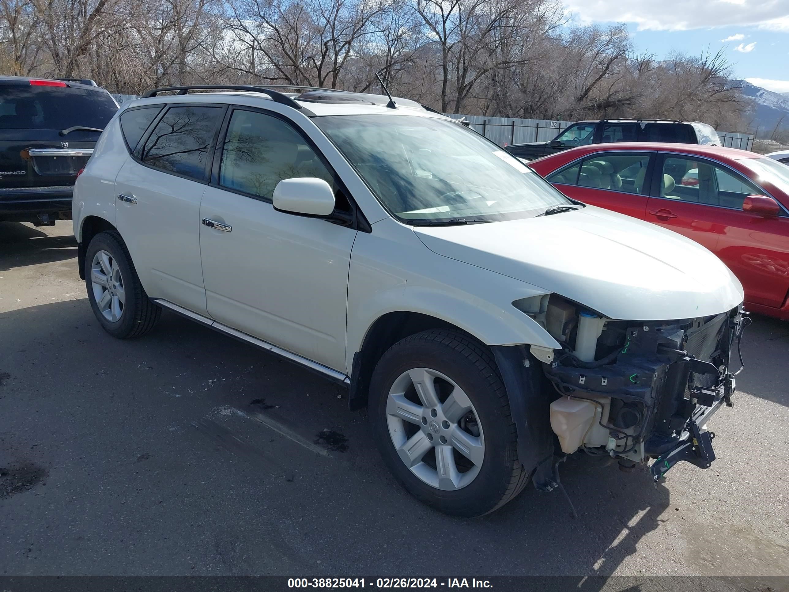 nissan murano 2007 jn8az08w07w653233