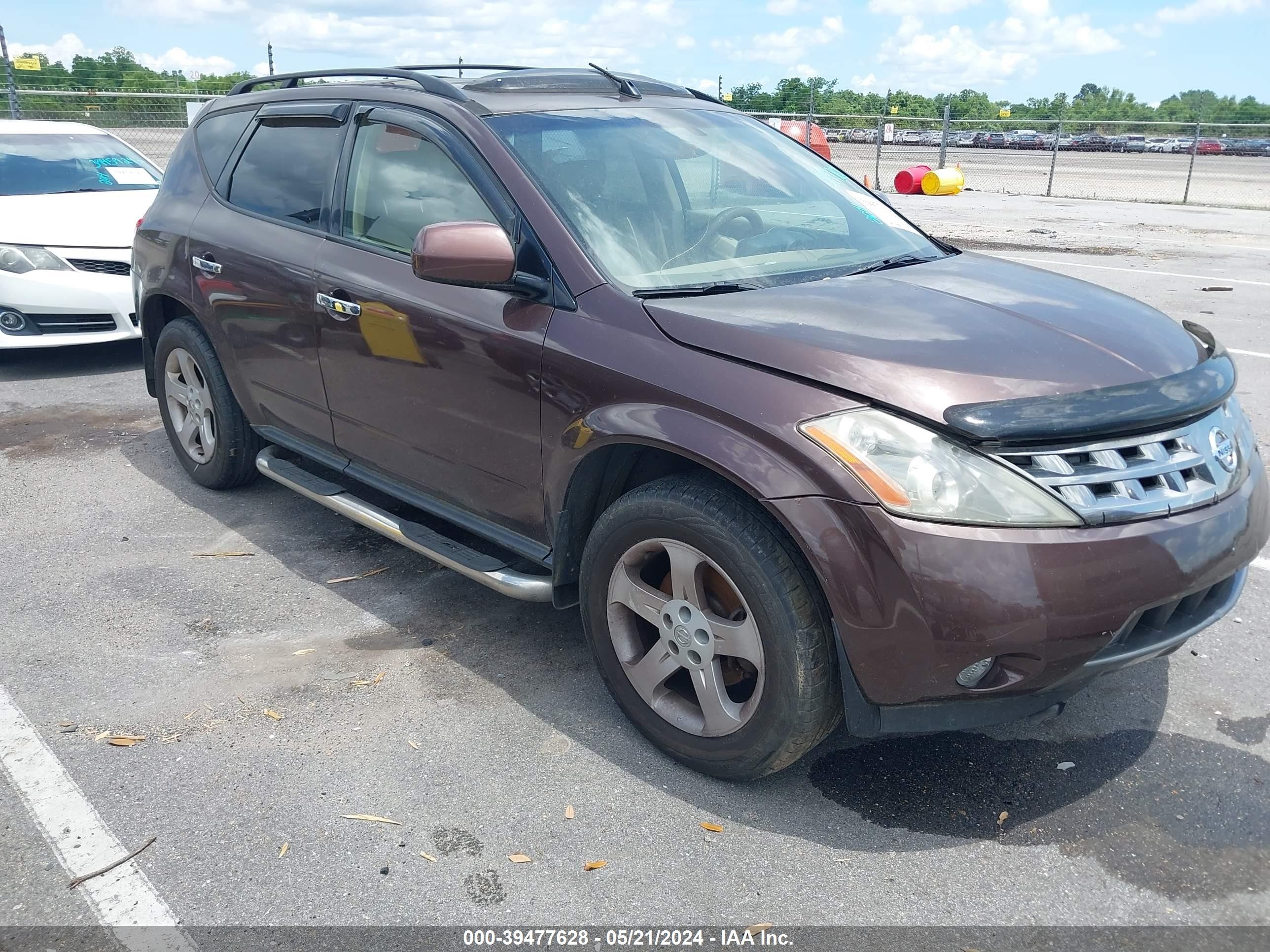 nissan murano 2004 jn8az08w14w321801