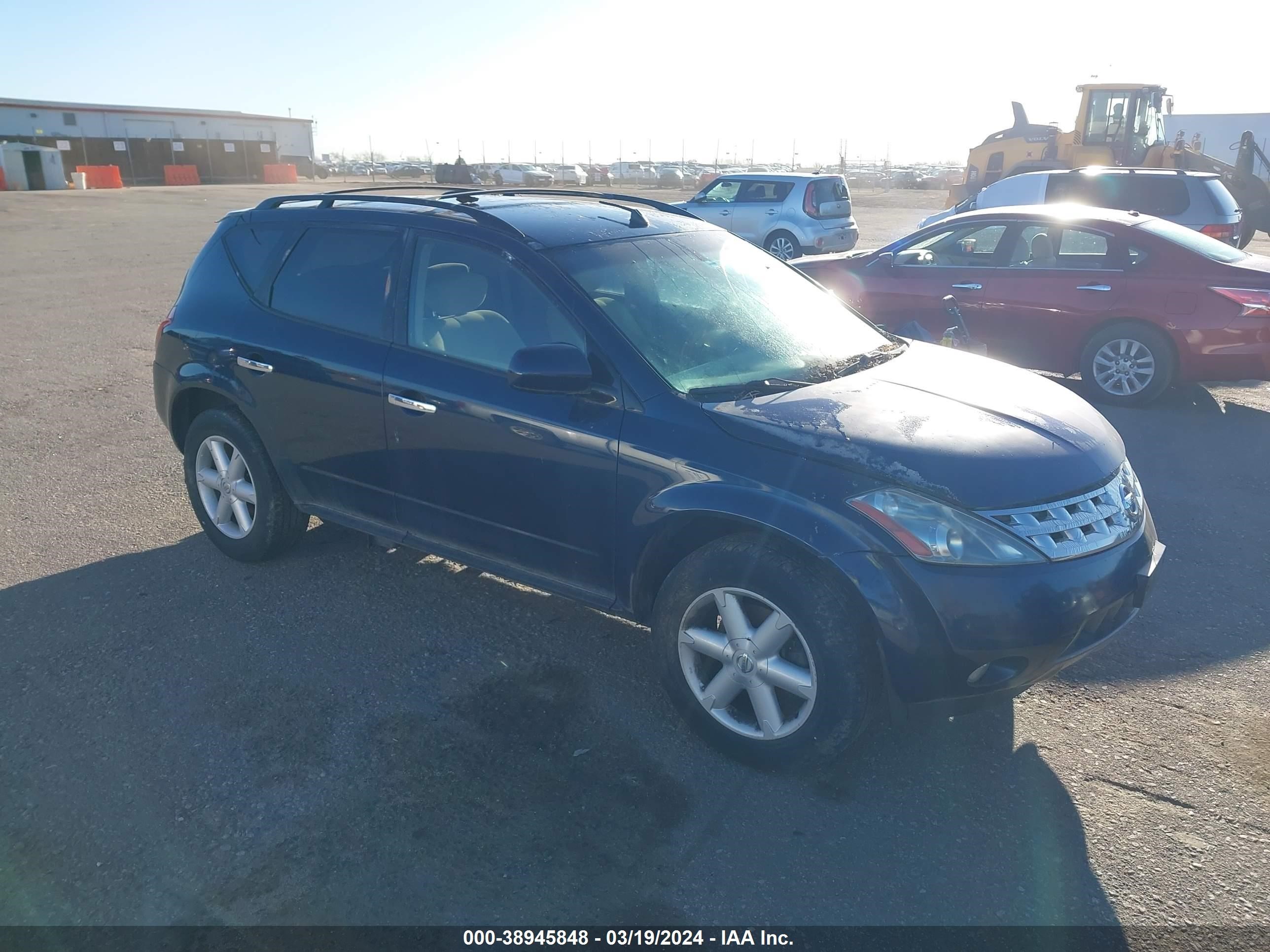 nissan murano 2005 jn8az08w35w410741