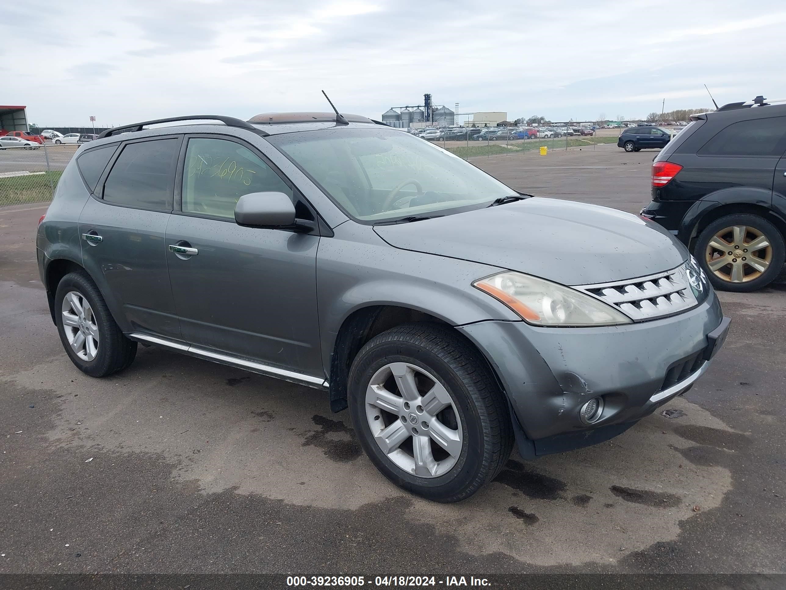 nissan murano 2006 jn8az08w36w532193