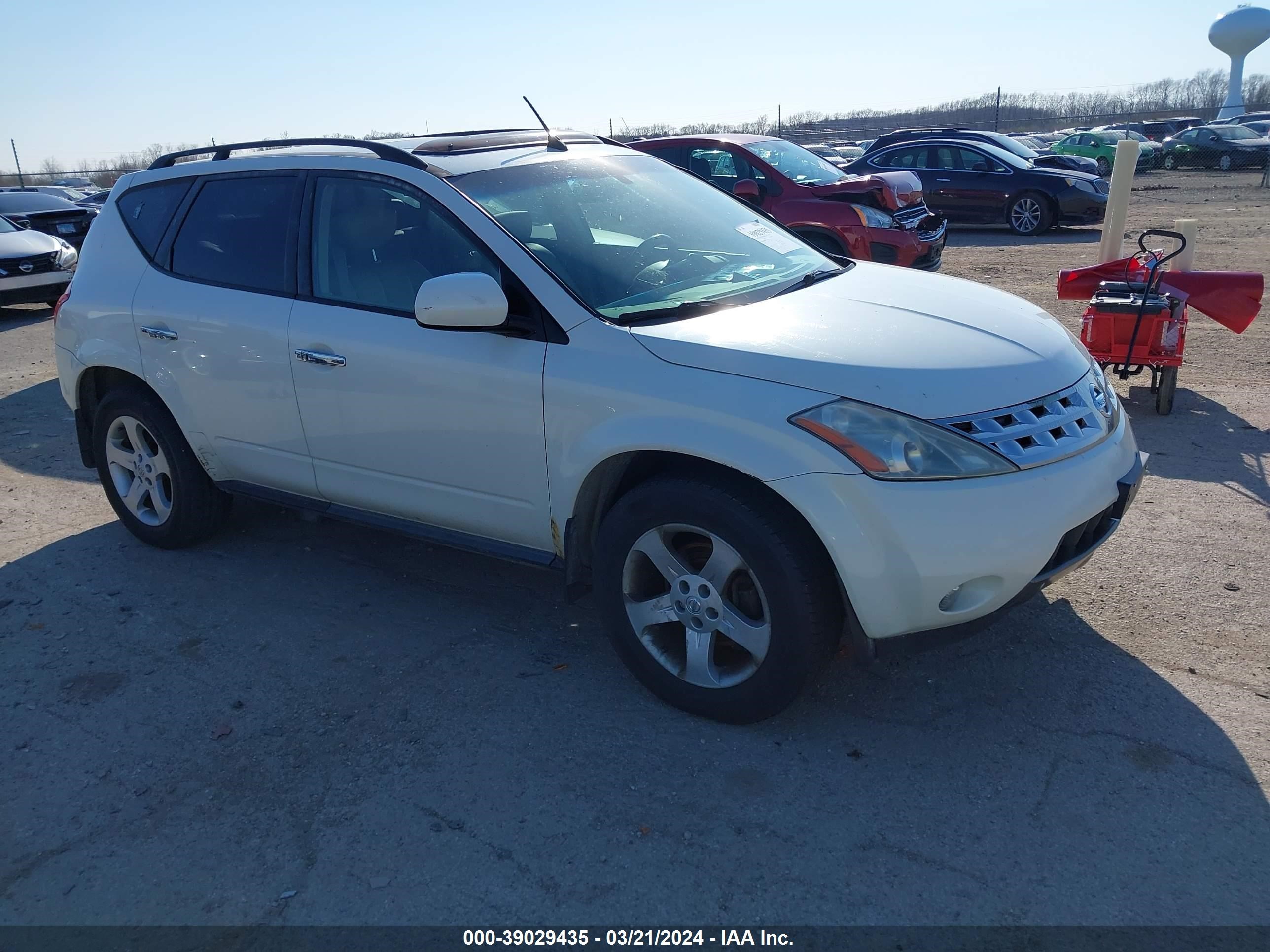 nissan murano 2005 jn8az08w45w415673