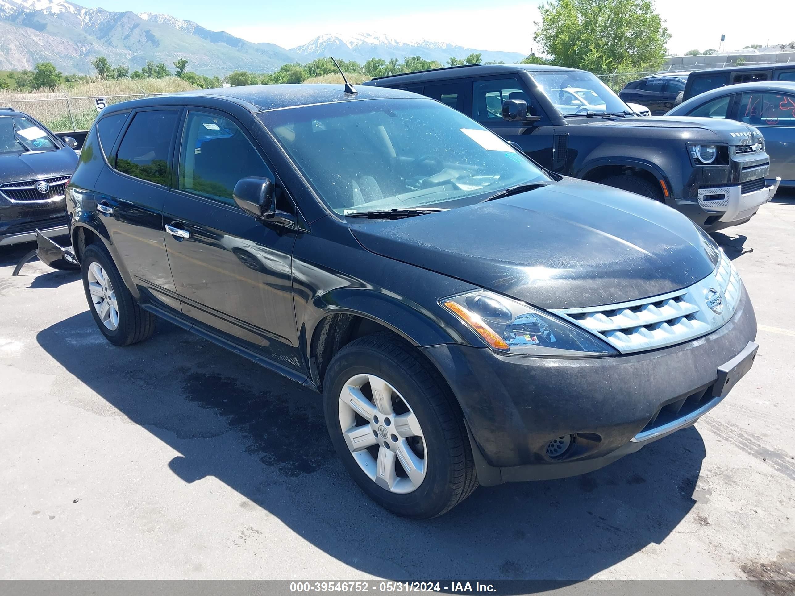 nissan murano 2006 jn8az08w46w501163