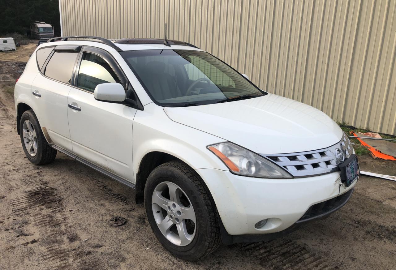 nissan murano sl 2004 jn8az08w54w317010