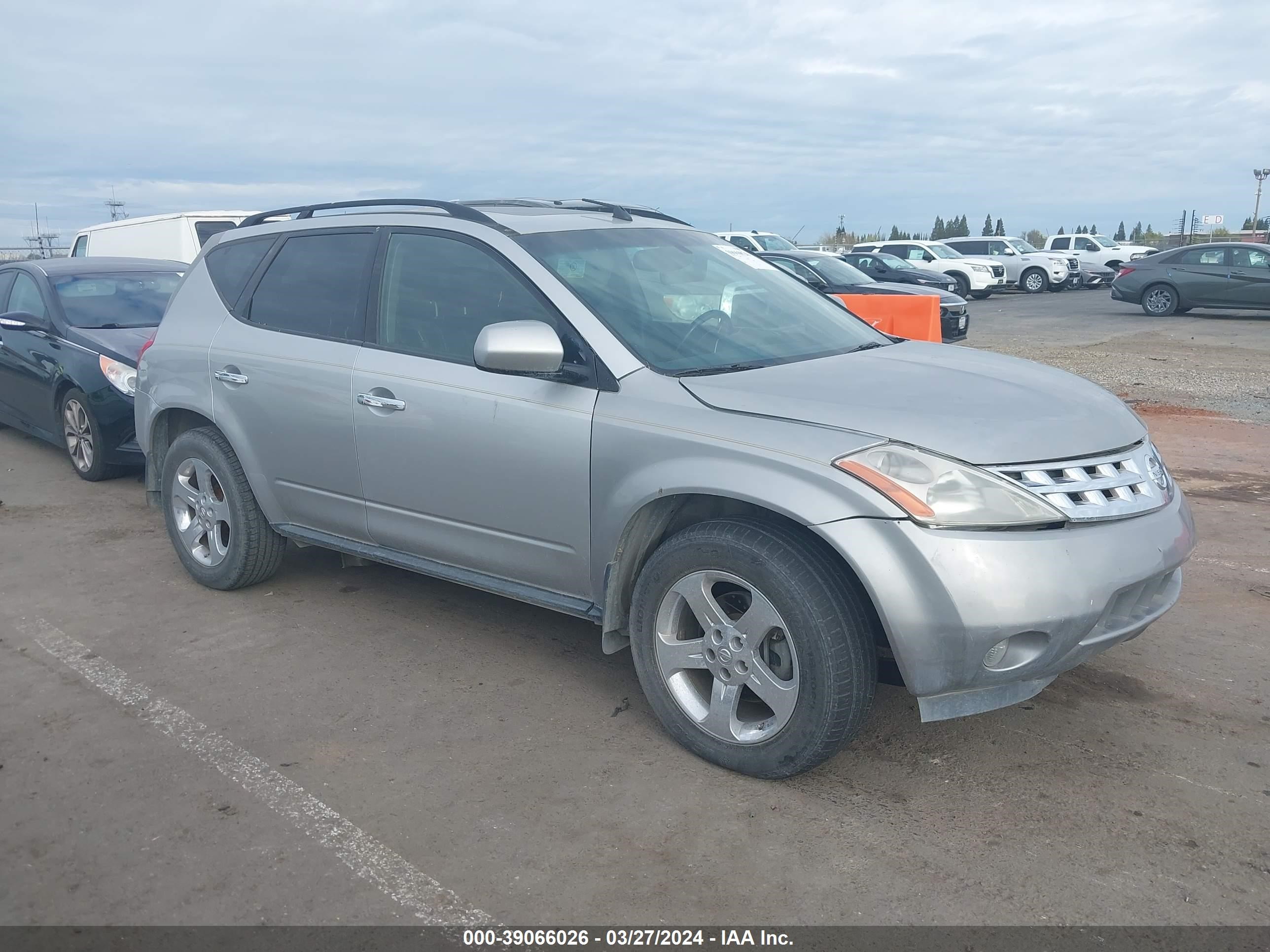 nissan murano 2004 jn8az08w54w335958