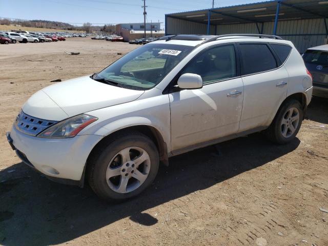 nissan murano 2003 jn8az08w63w233762