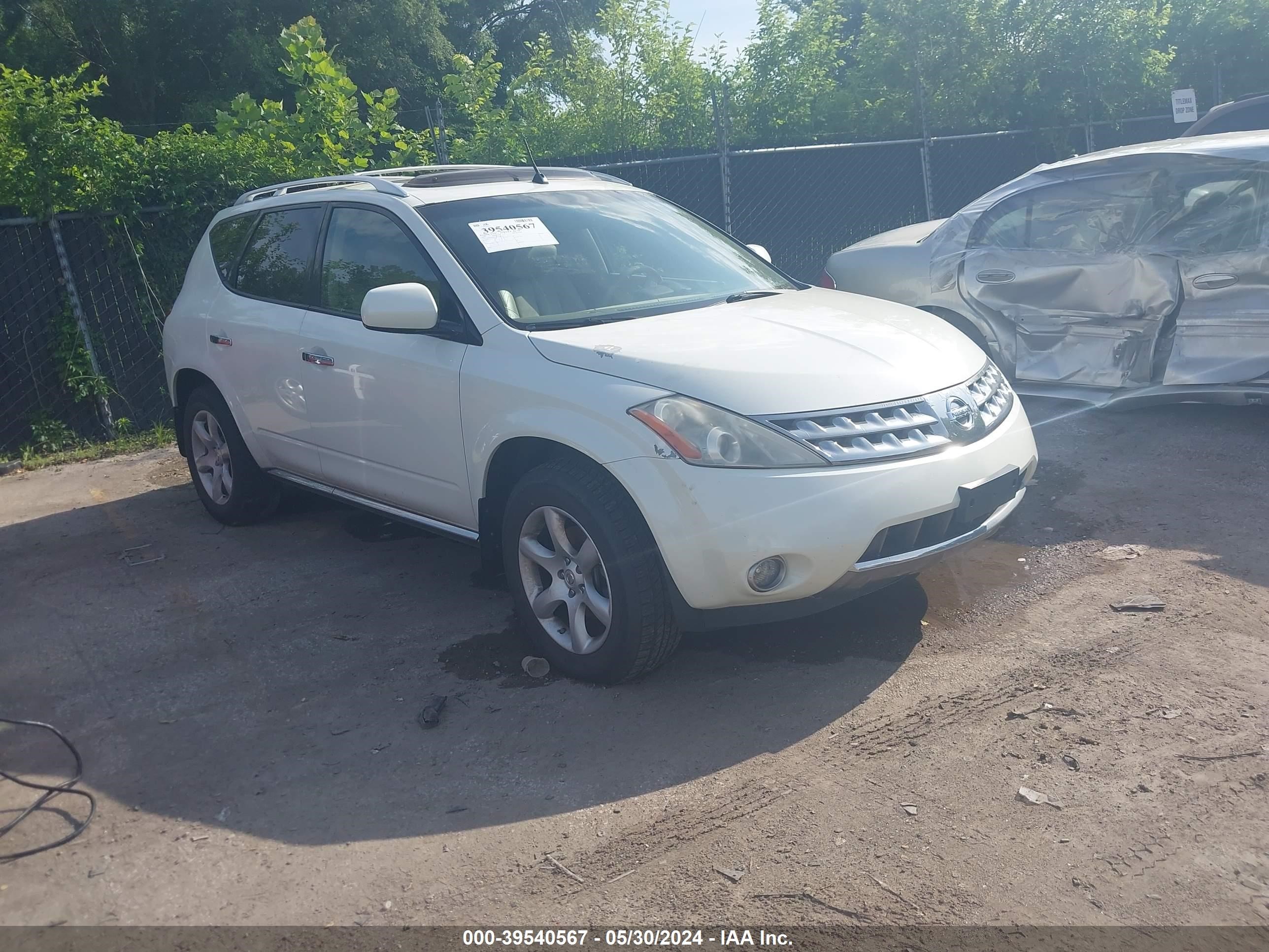 nissan murano 2007 jn8az08w67w635822