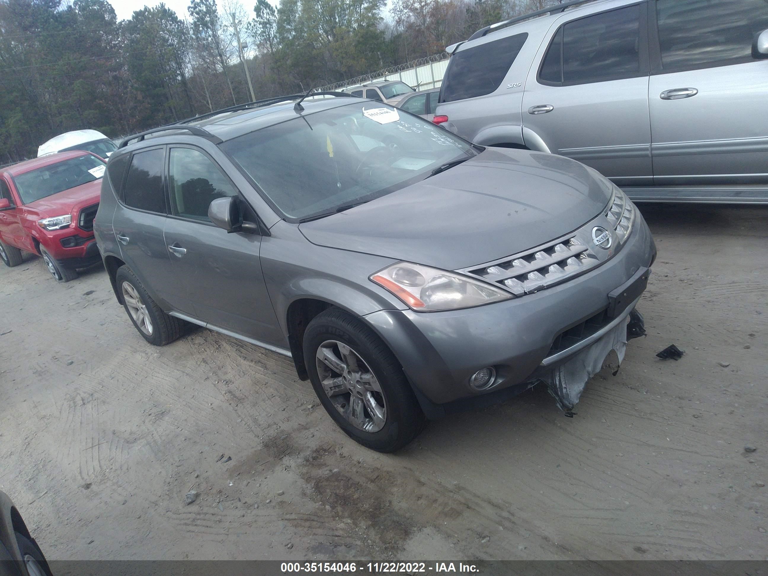 nissan murano 2007 jn8az08w67w641863