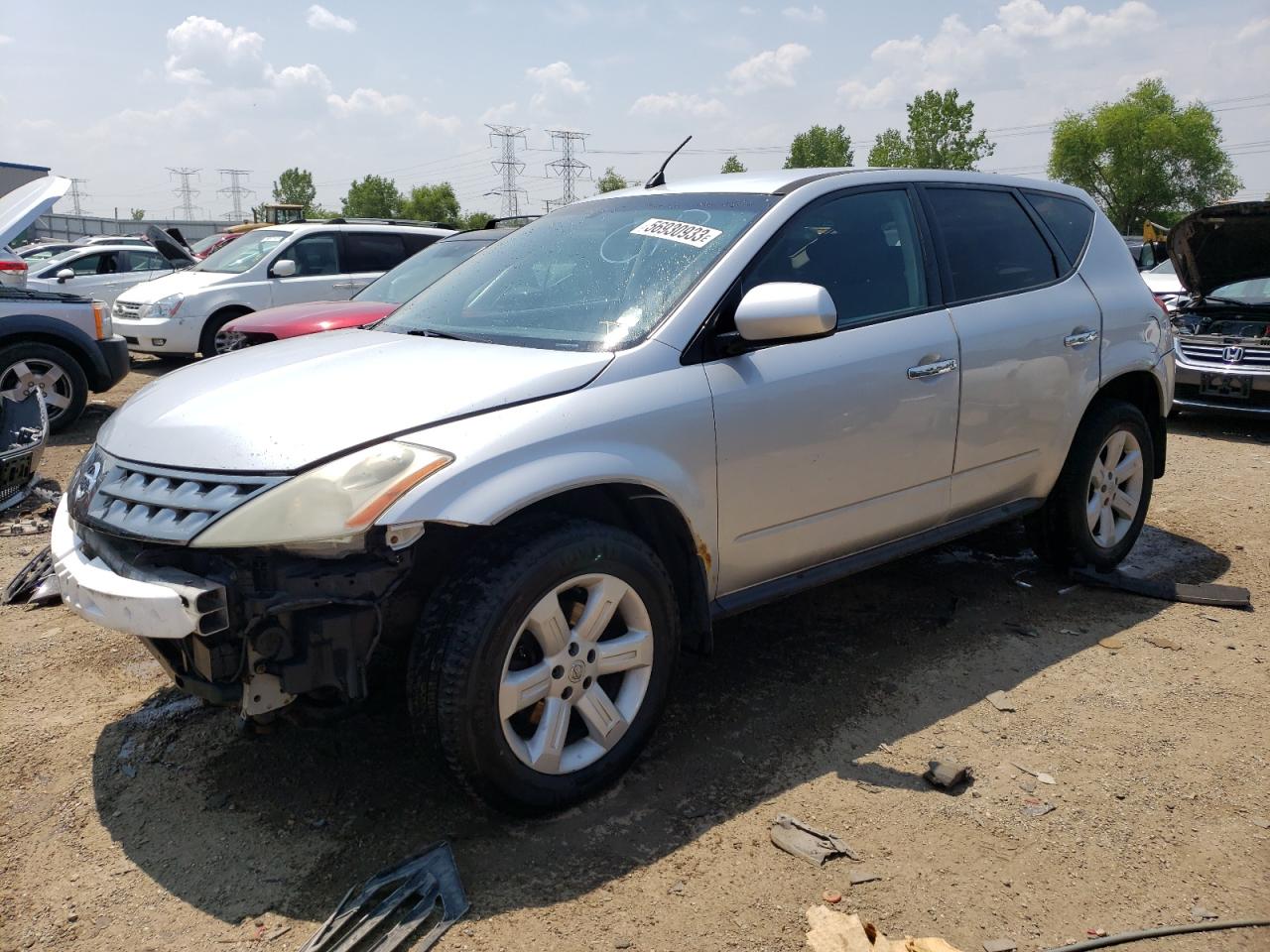 nissan murano 2006 jn8az08w76w531256