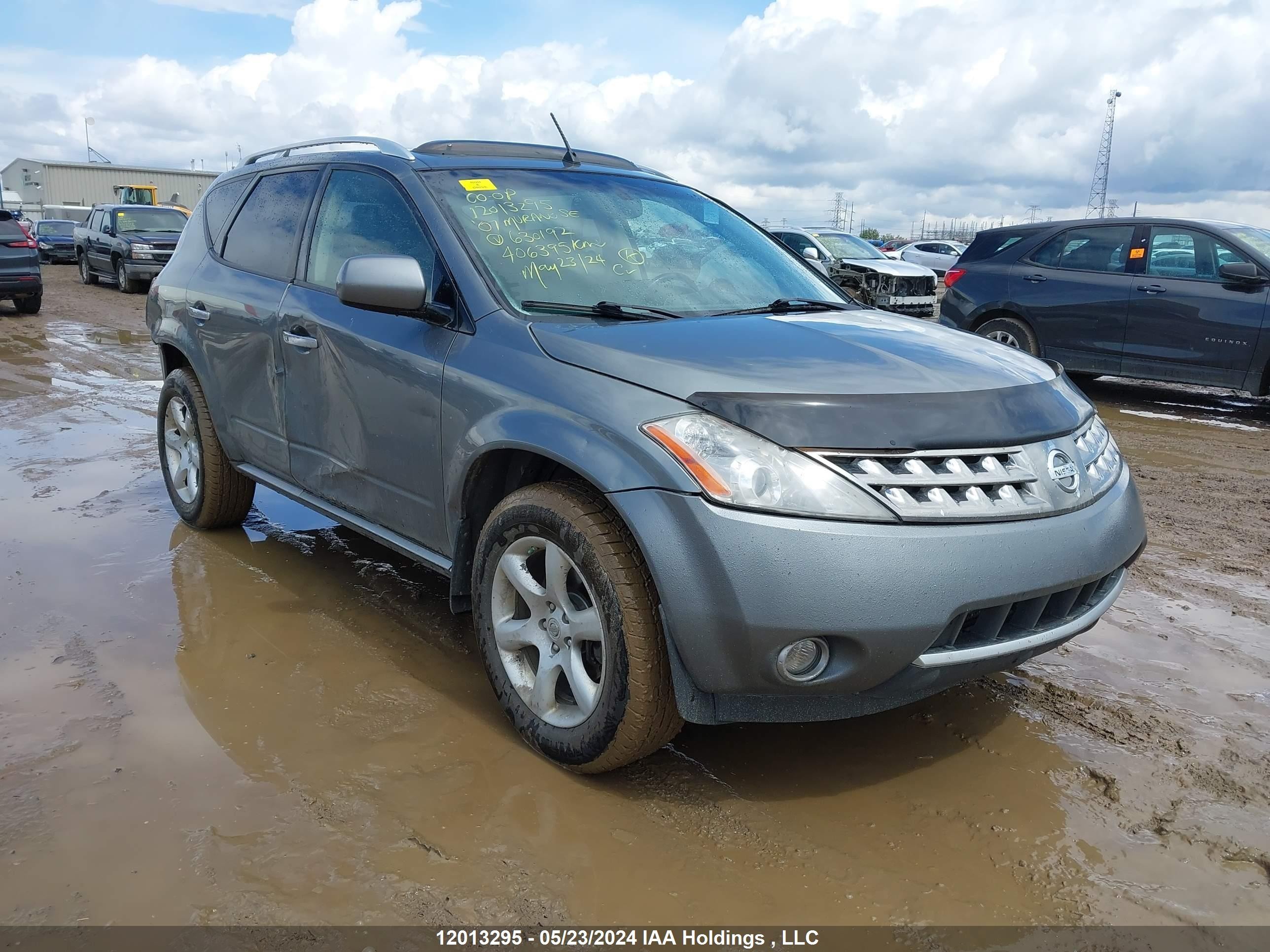 nissan murano 2007 jn8az08w77w630192