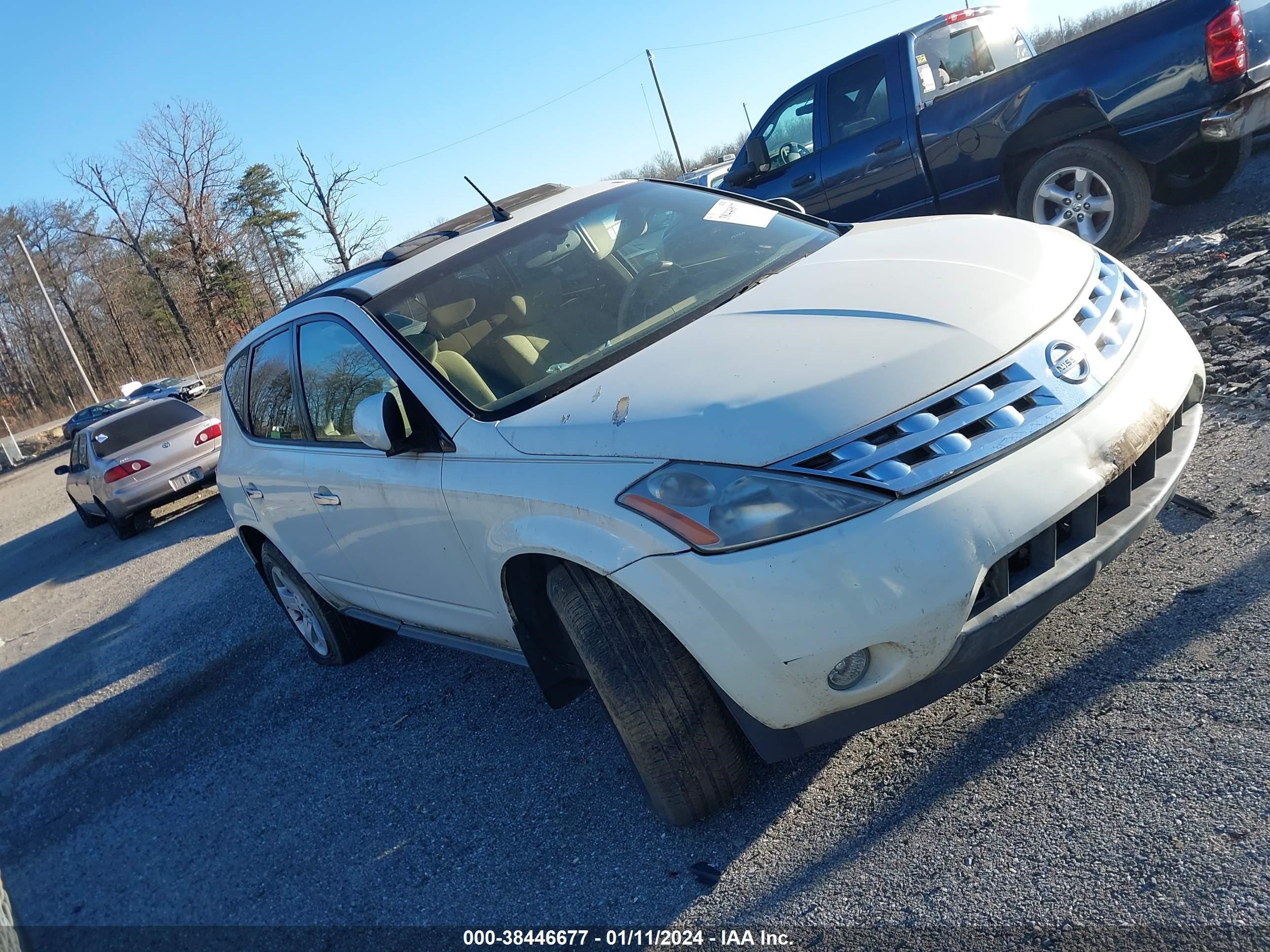 nissan murano 2004 jn8az08w84w330057