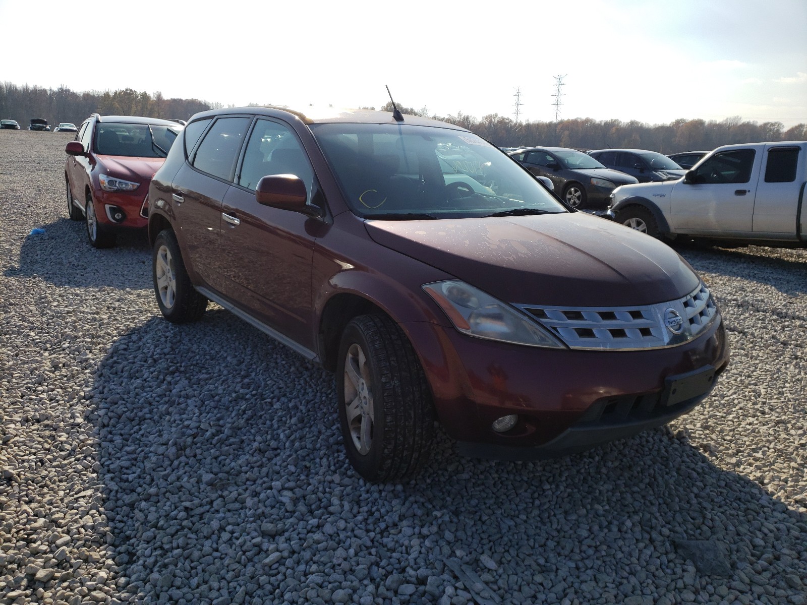 nissan murano sl 2005 jn8az08w85w430726