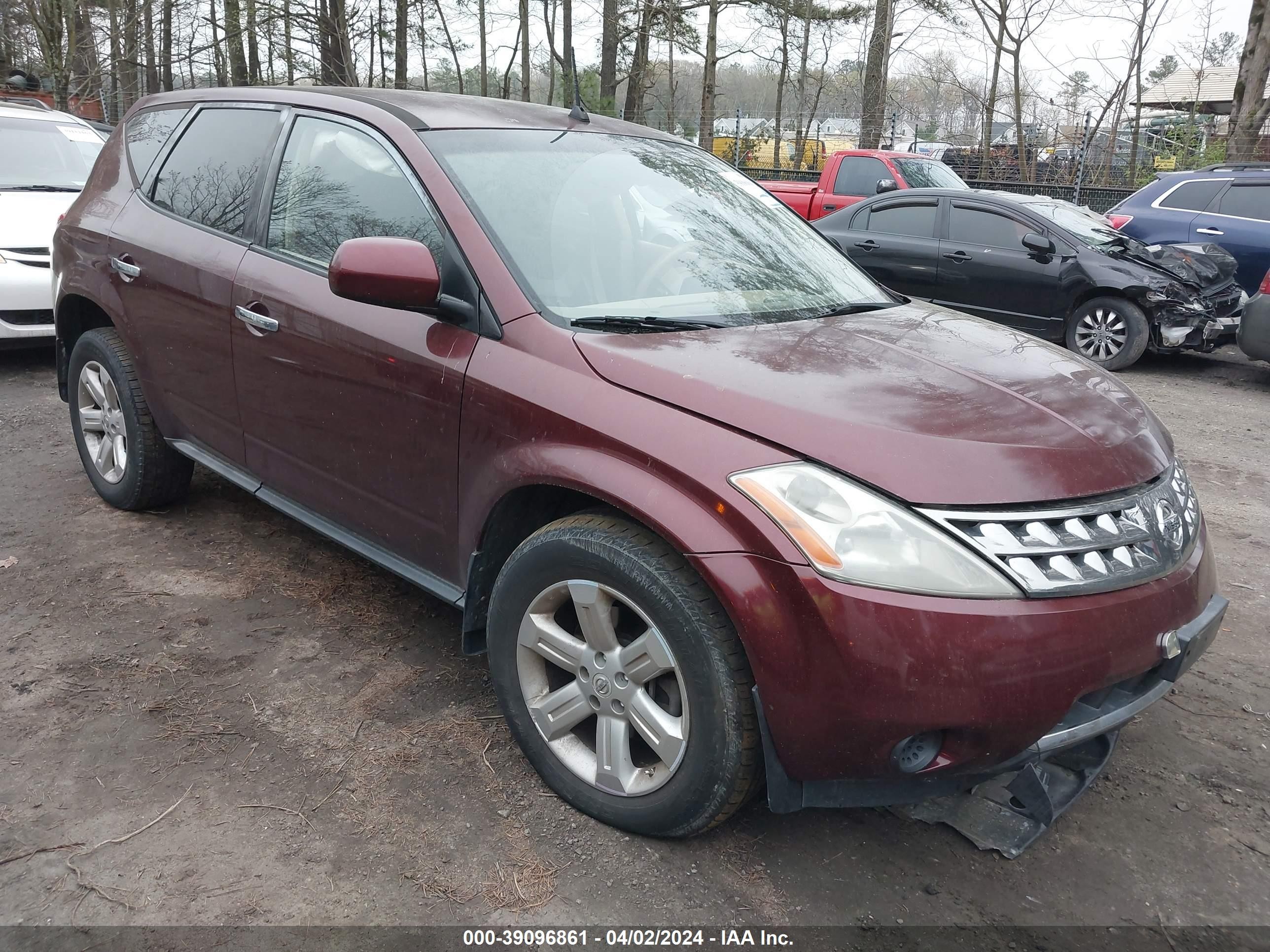 nissan murano 2007 jn8az08w87w666165