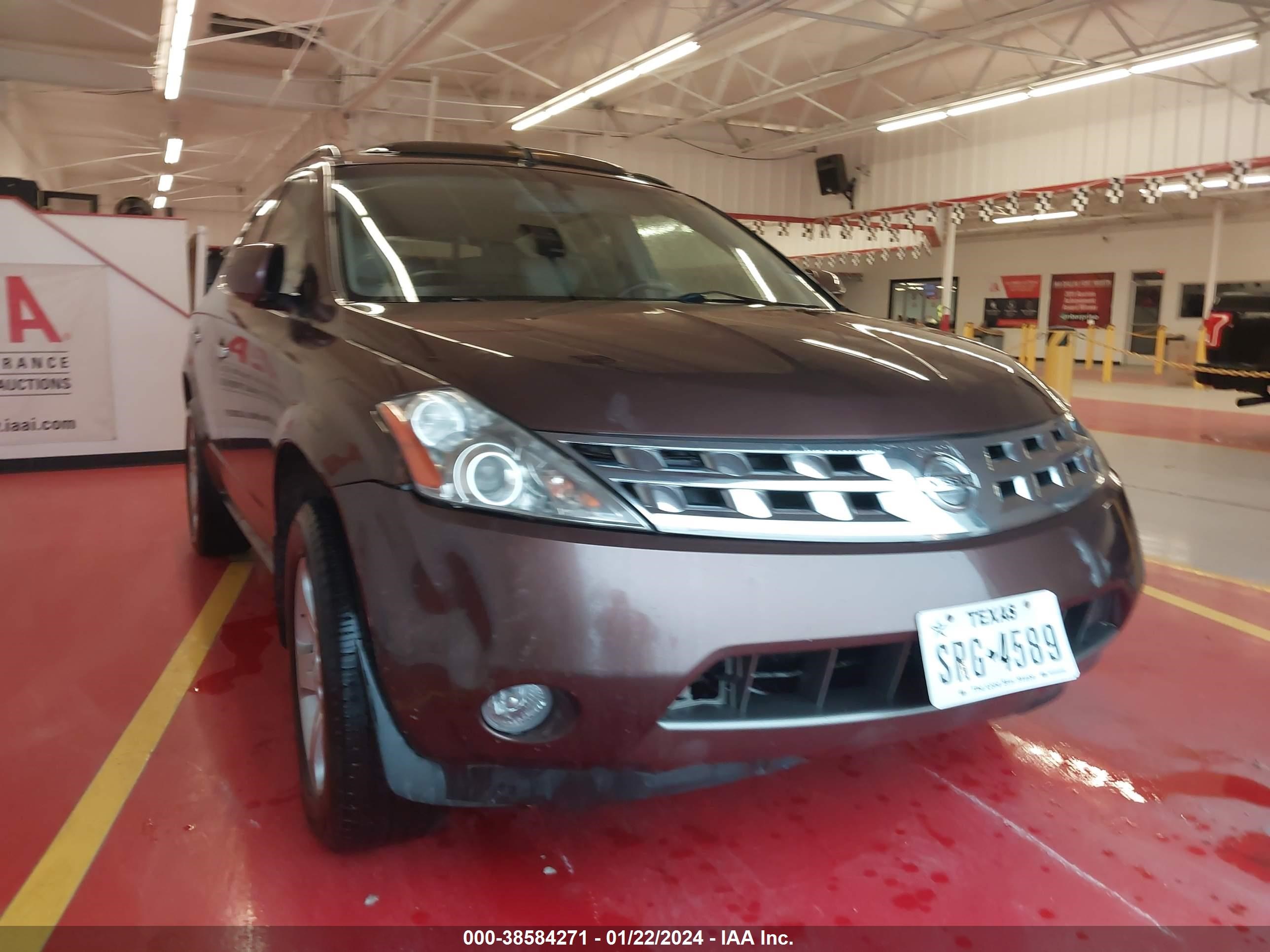 nissan murano 2003 jn8az08w93w234937