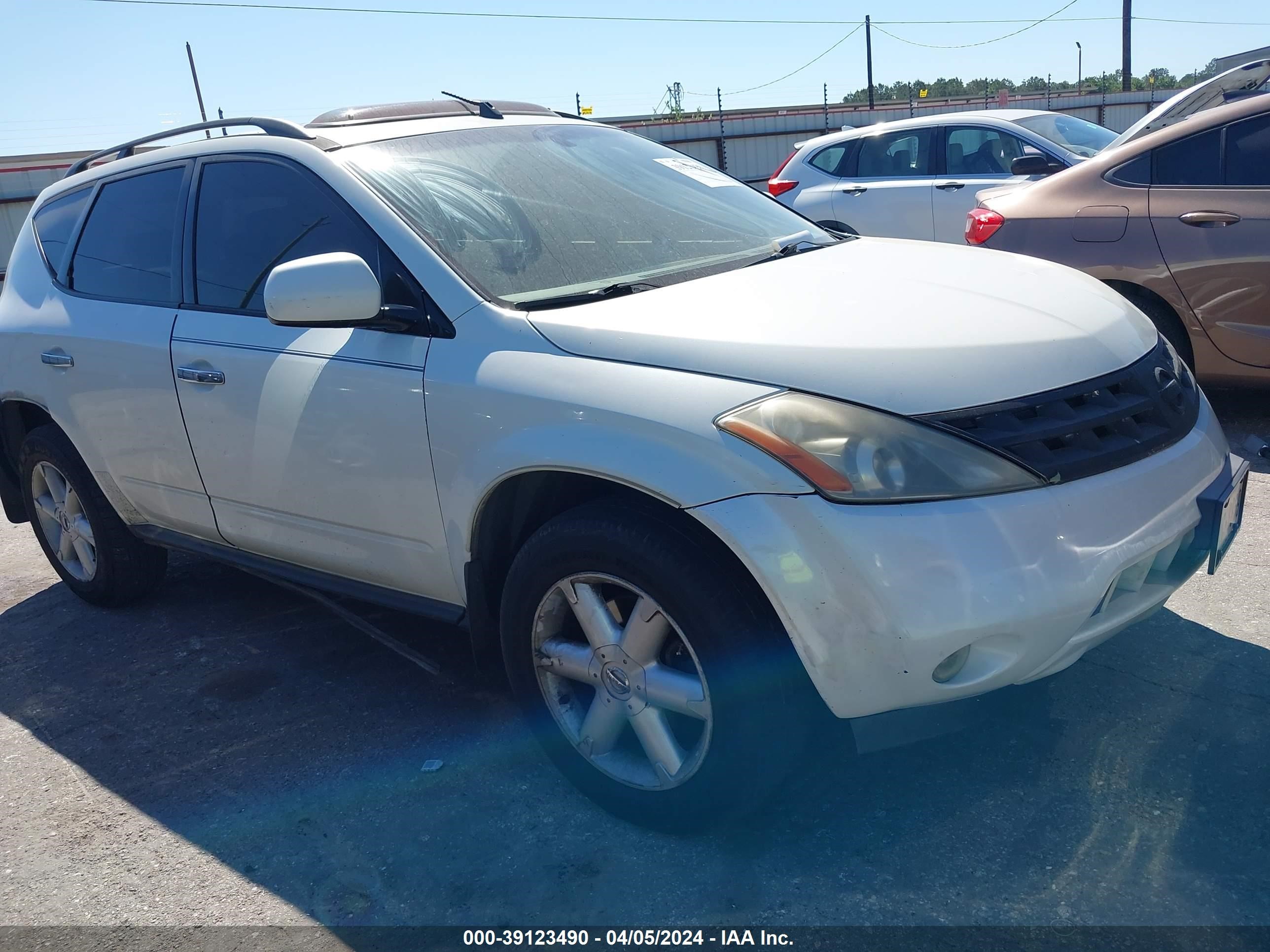 nissan murano 2005 jn8az08w95w441590