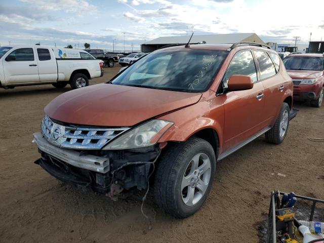 nissan murano sl 2004 jn8az08wx4w334045